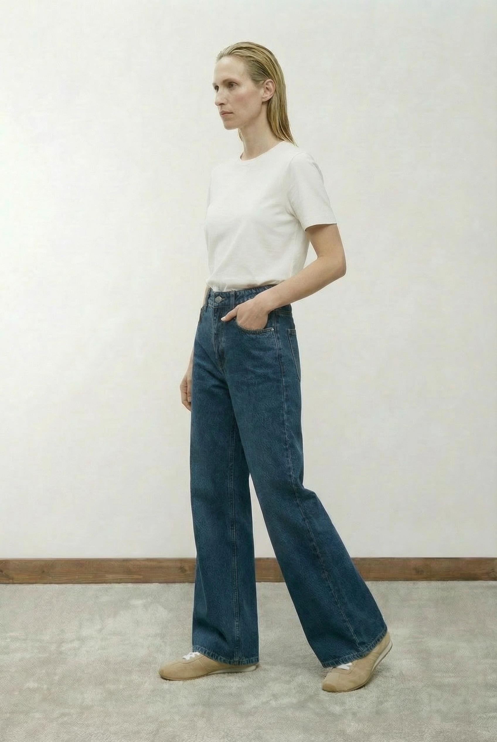 CLARA BOL FORM DENİM PANTOLON LACİVERT
