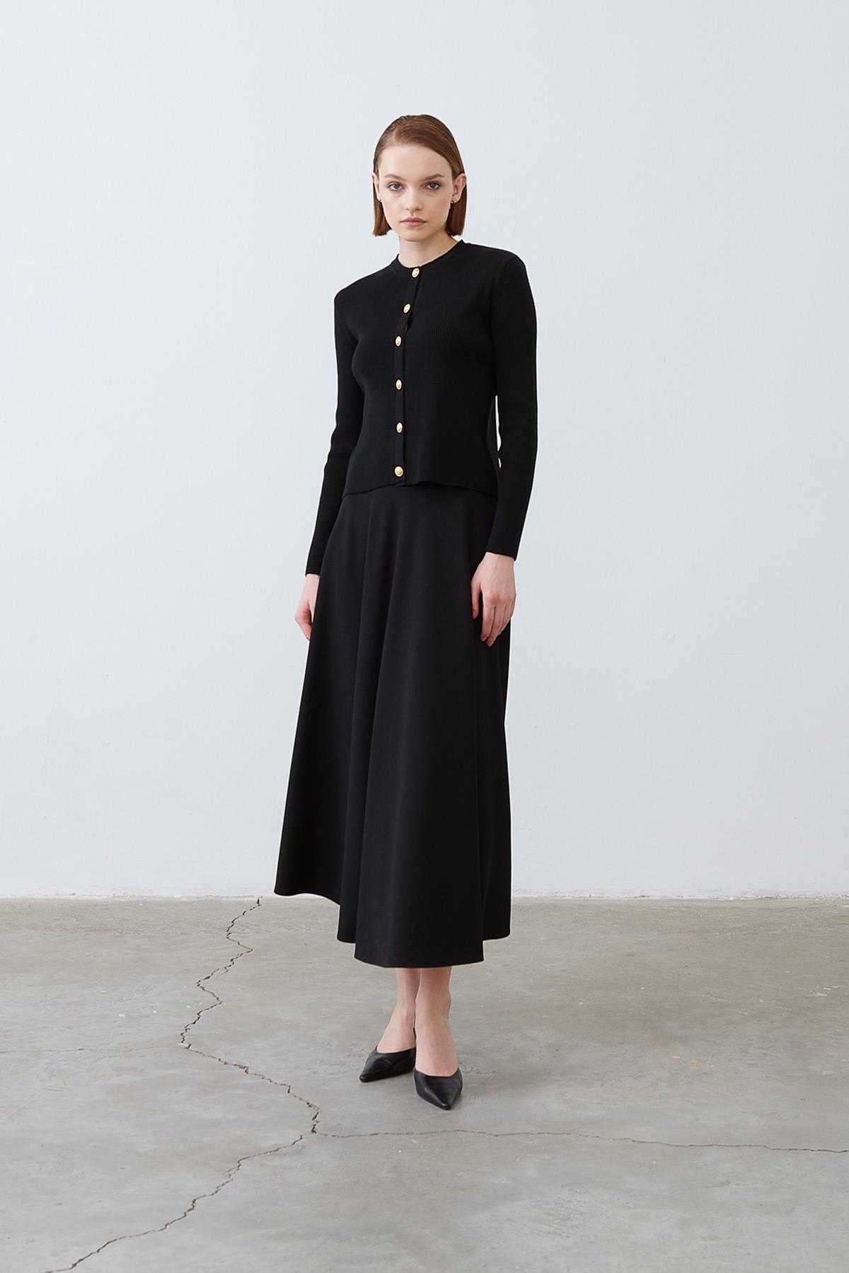 DORE KNITWEAR CARDIGAN BLACK