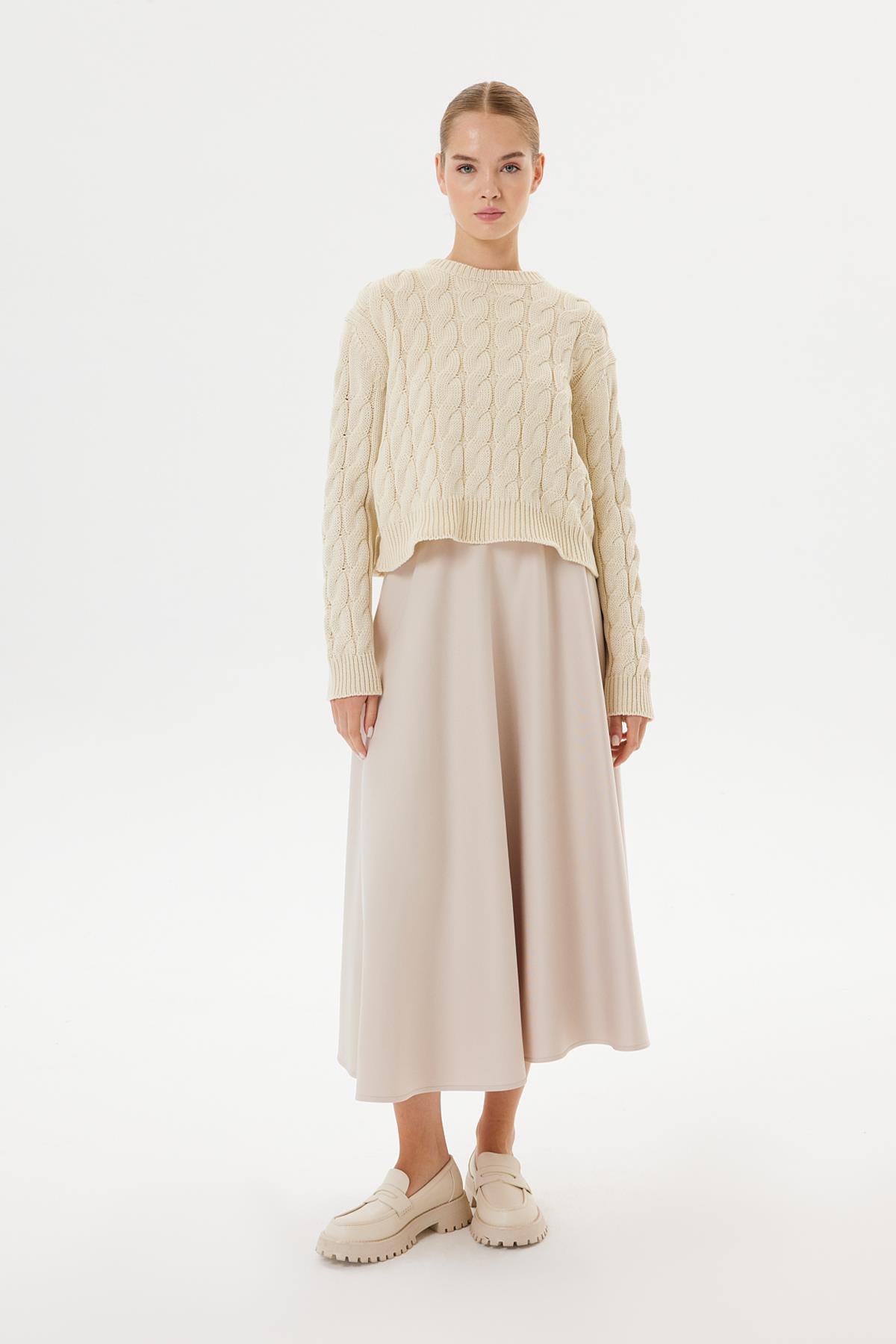 LAURA KNITTED SWEATER STONE
