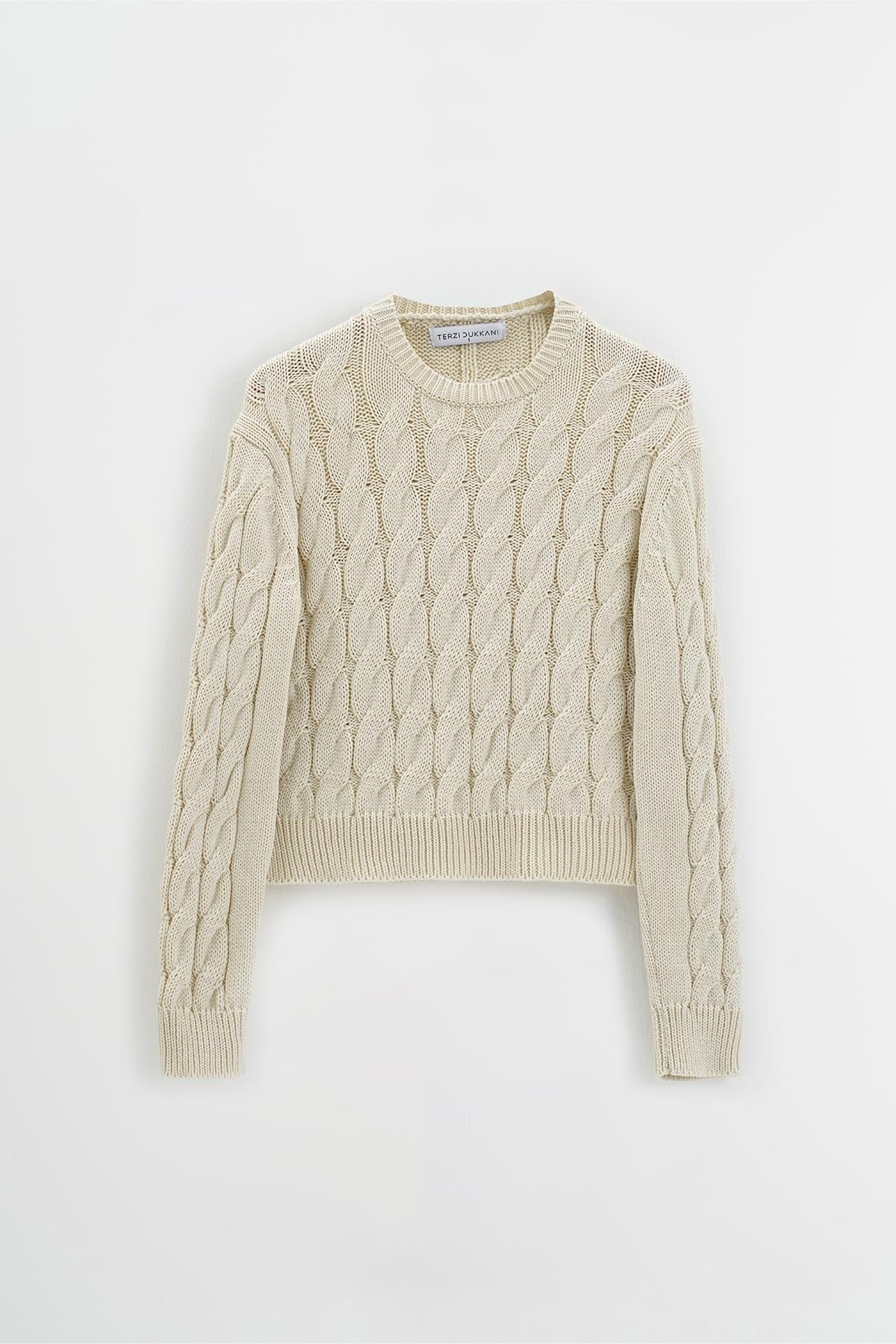 LAURA KNITTED SWEATER STONE