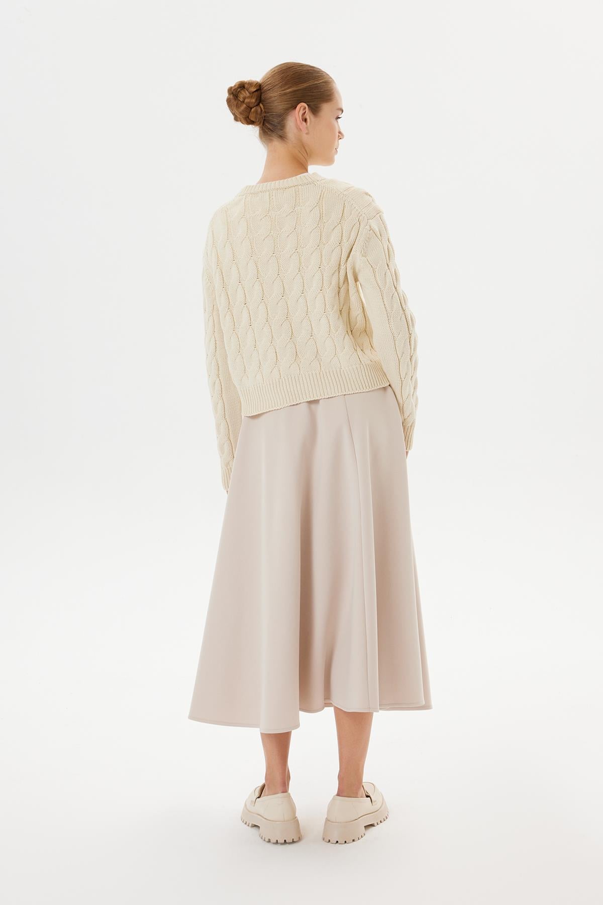 LAURA KNITTED SWEATER STONE