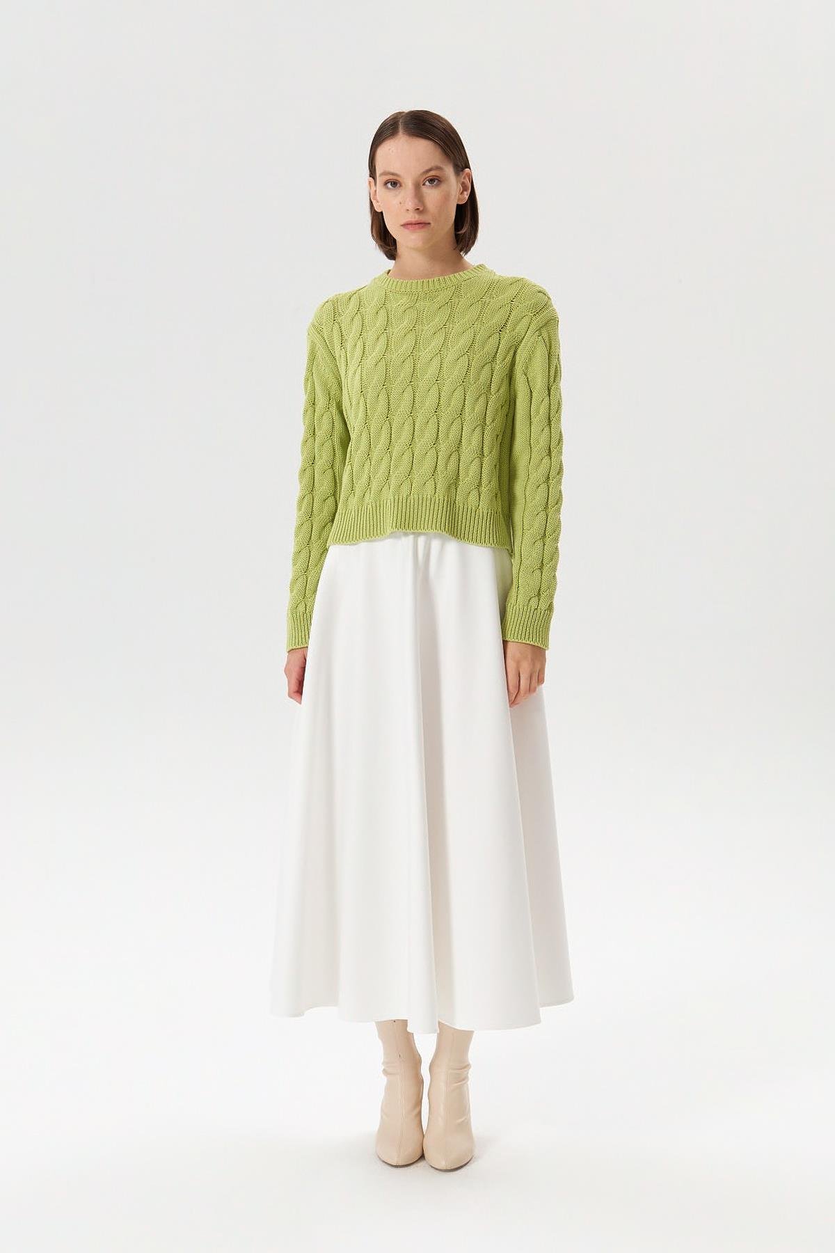 LAURA KNITTED SWEATER GREEN