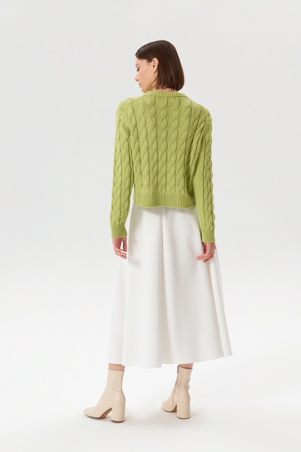 LAURA KNITTED SWEATER GREEN