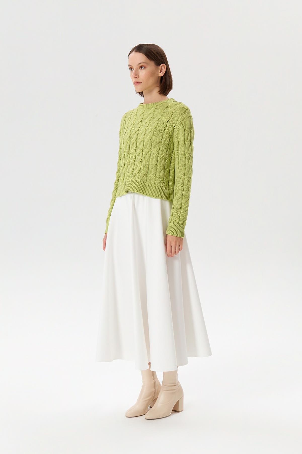 LAURA KNITTED SWEATER GREEN