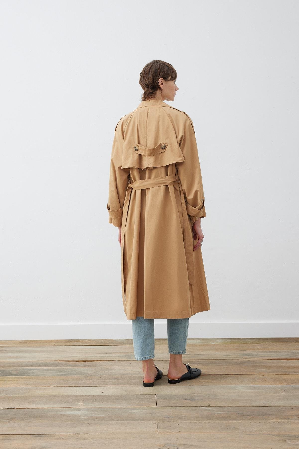 MİLA UZUN TRENÇKOT CAMEL