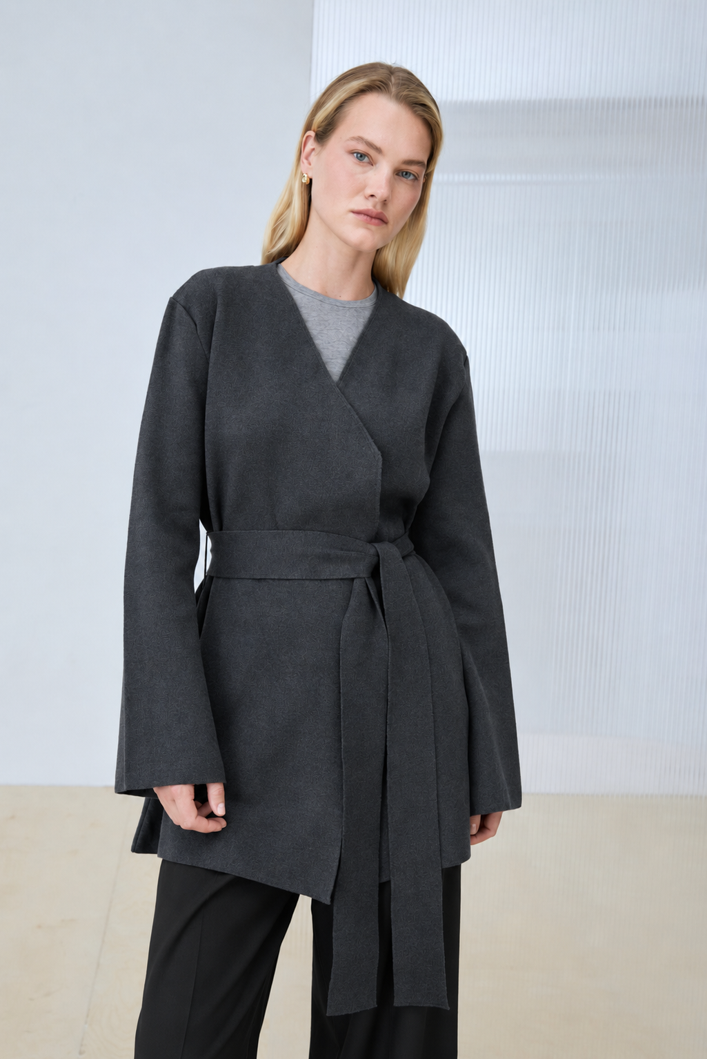 MONA VİSKON TRİKO HIRKA ANTRASİT