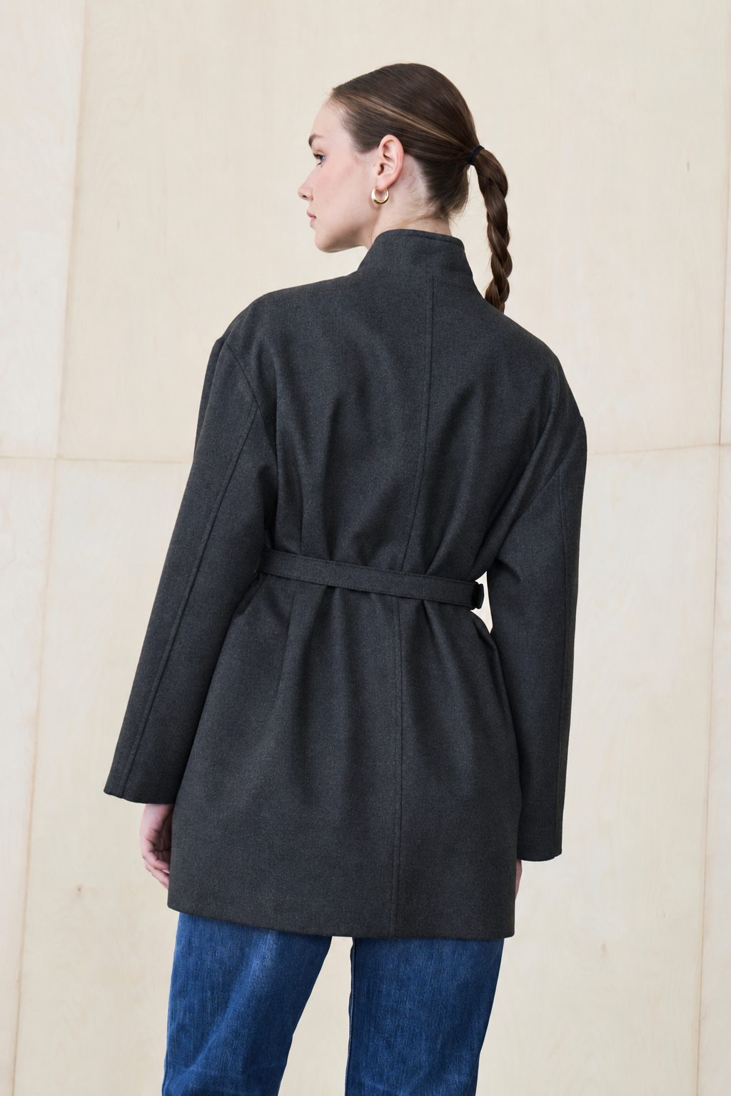 NEVA VİSCON BLAZER CEKET GRİMELANJ