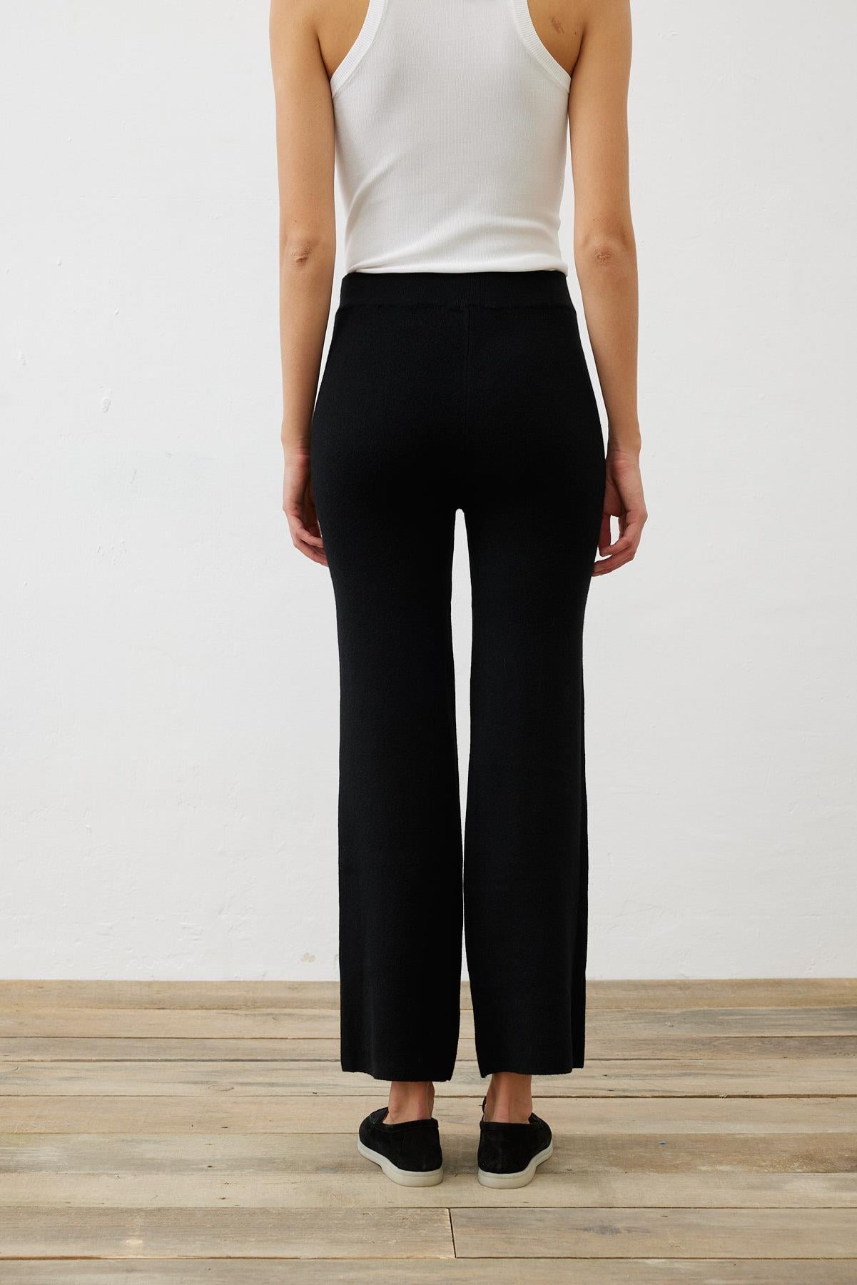 PREMIUM SELECTION TRİKO BOL PAÇA PANTOLON SİYAH