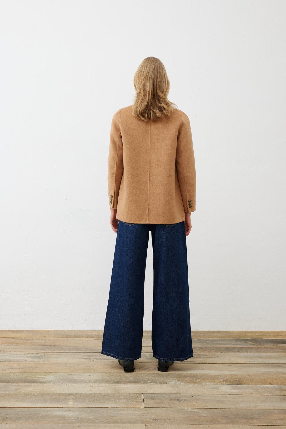 PREMIUM SELECTION YÜN KAŞMİR BLAZER CEKET CAMEL