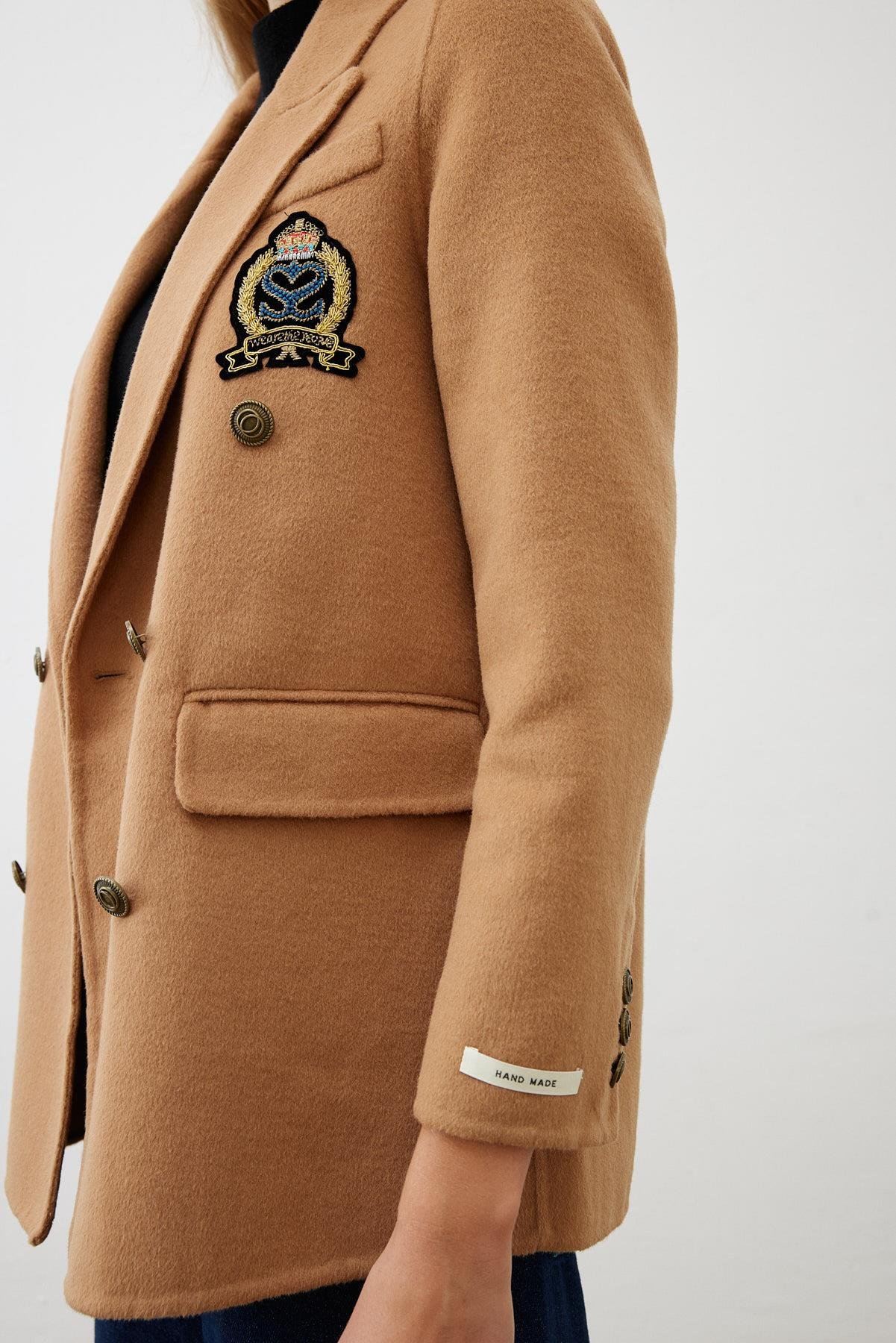 PREMIUM SELECTION YÜN KAŞMİR BLAZER CEKET CAMEL