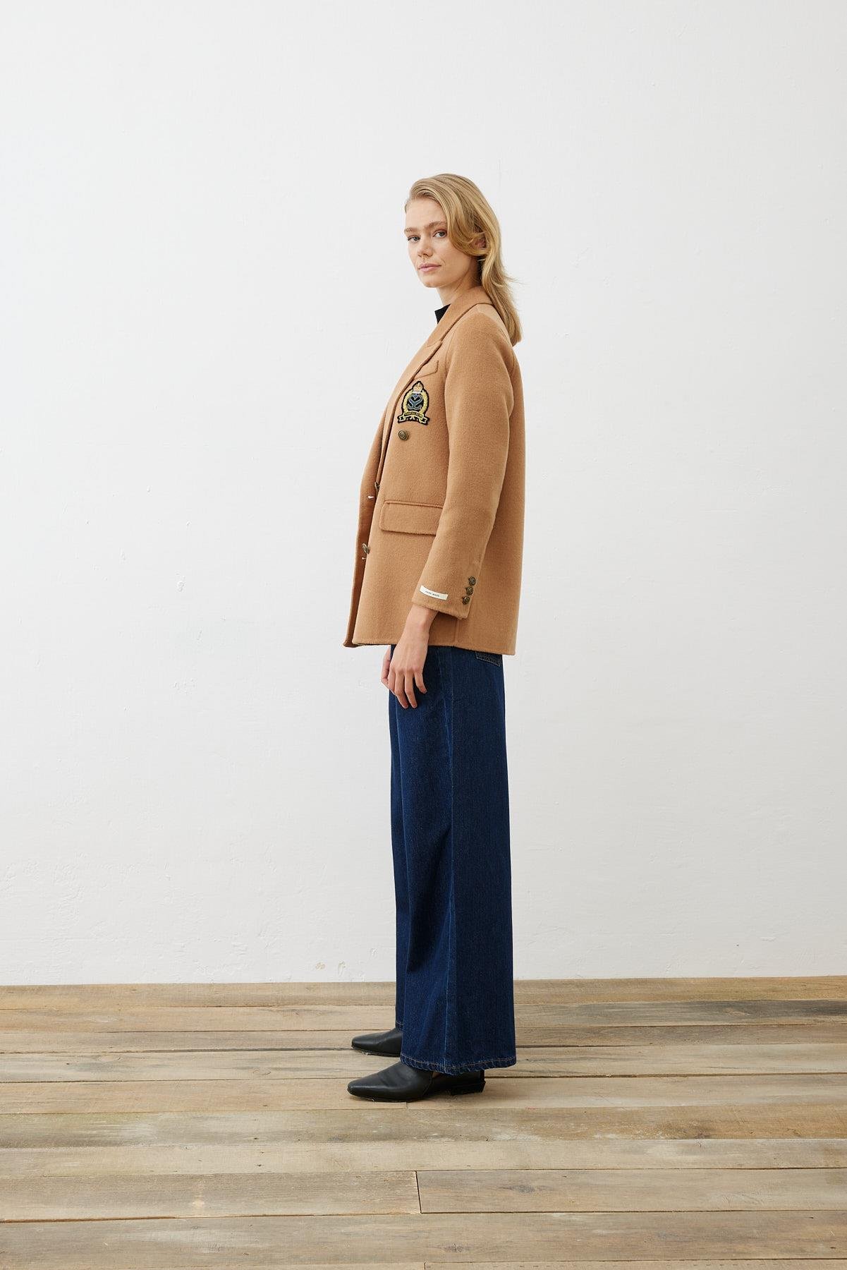 PREMIUM SELECTION YÜN KAŞMİR BLAZER CEKET CAMEL
