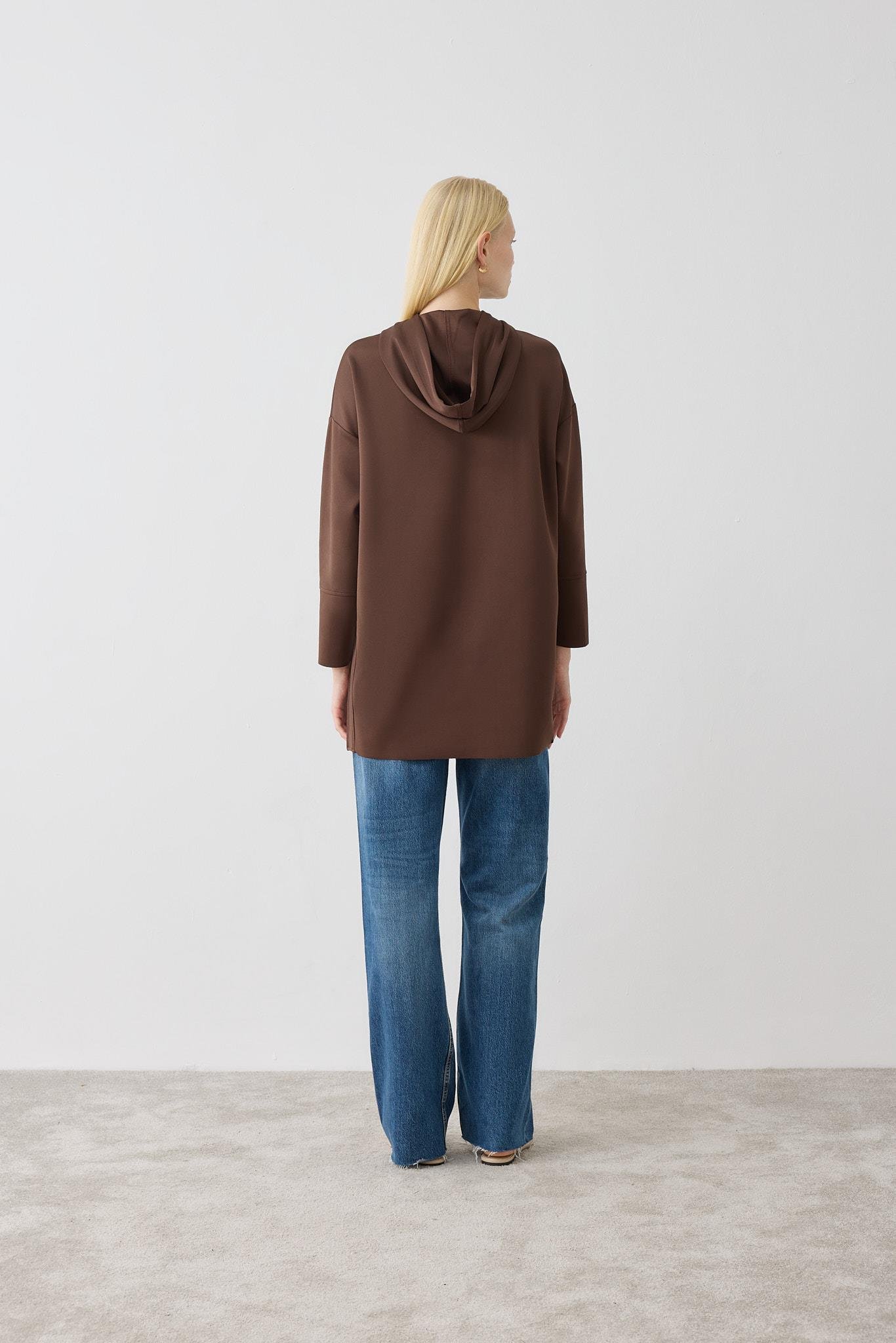 SETA SCUBA TUNIK KAHVE
