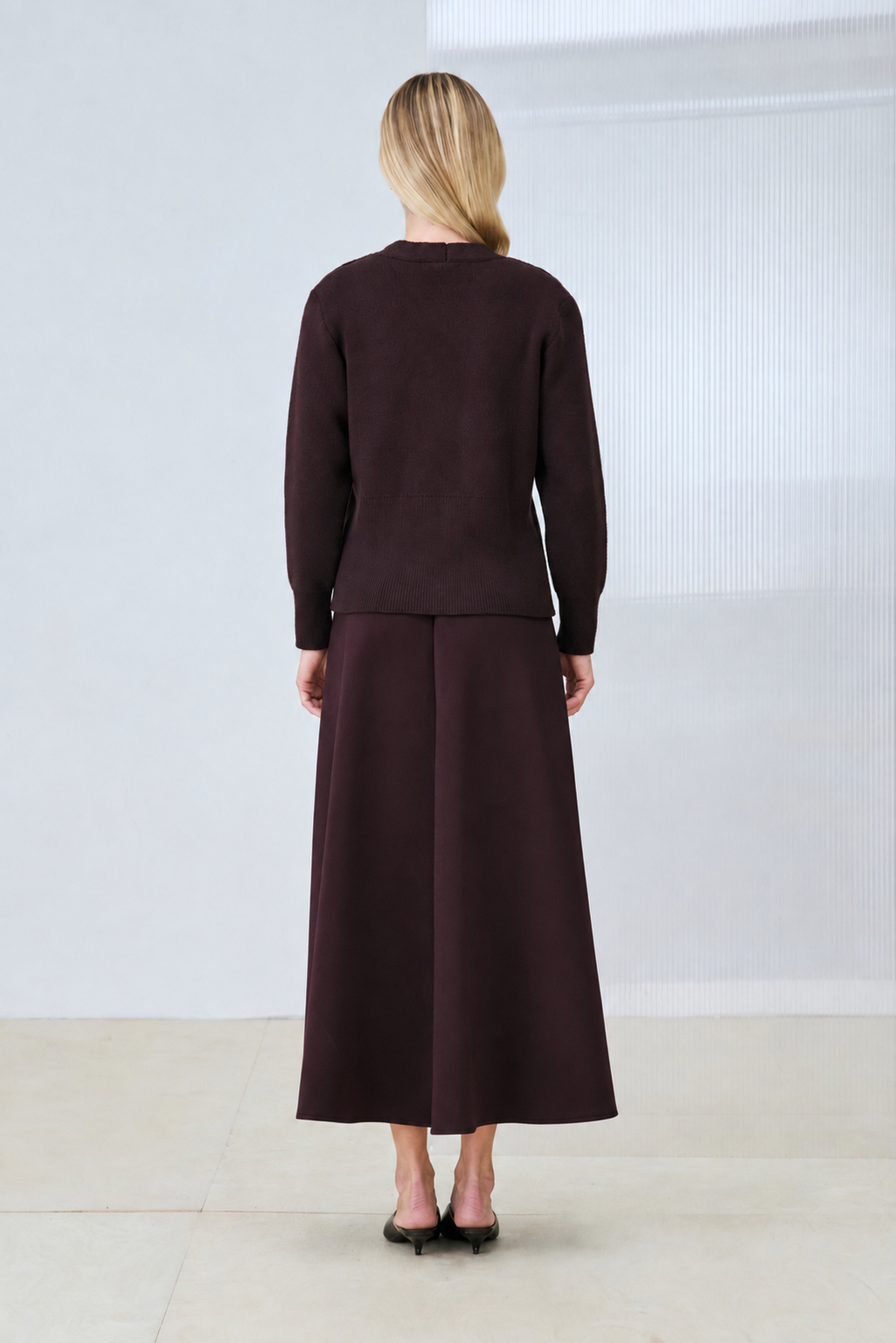 SILVA KNIT CARDIGAN BROWN