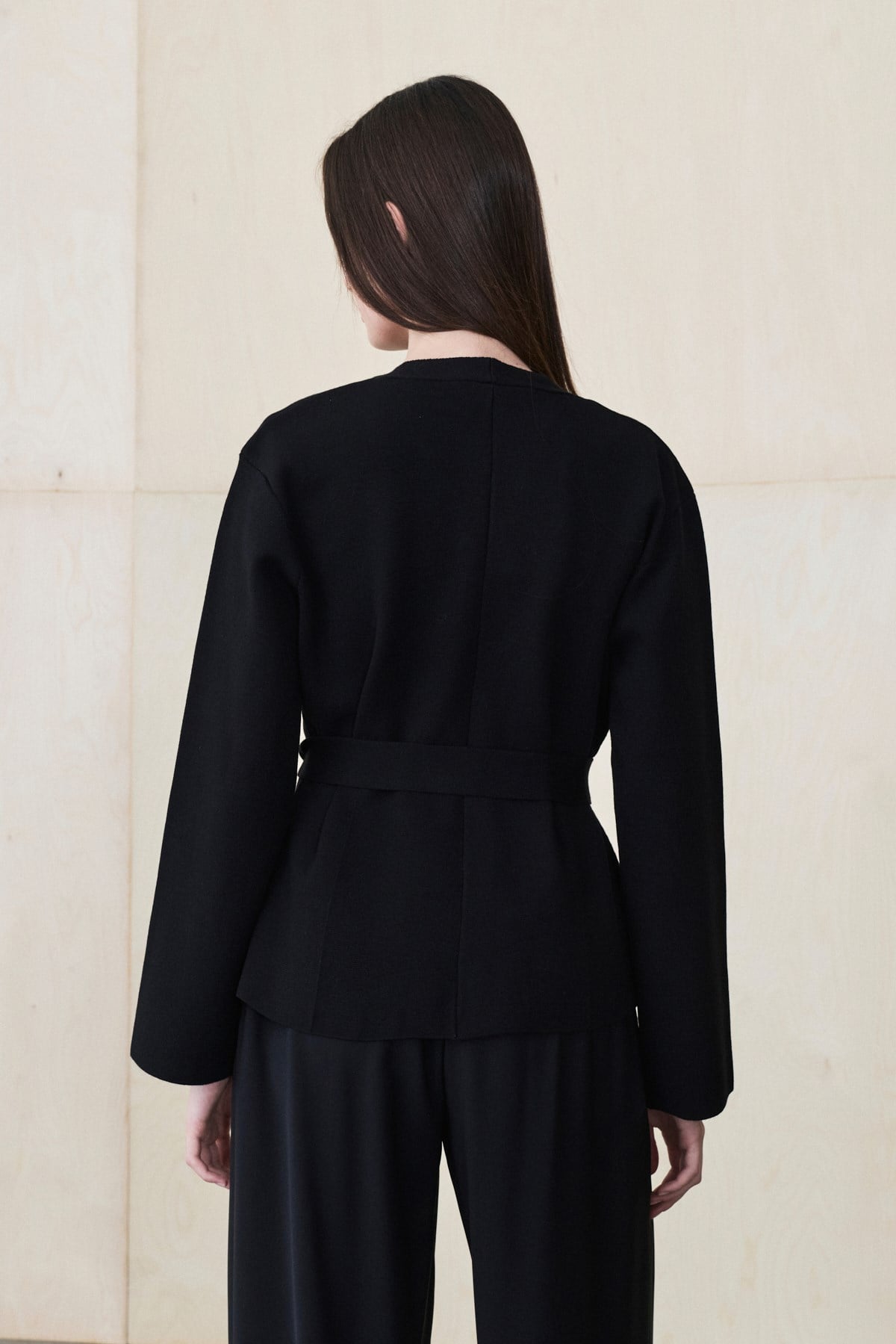 SİMA RAYON TRİKO CEKET SİYAH