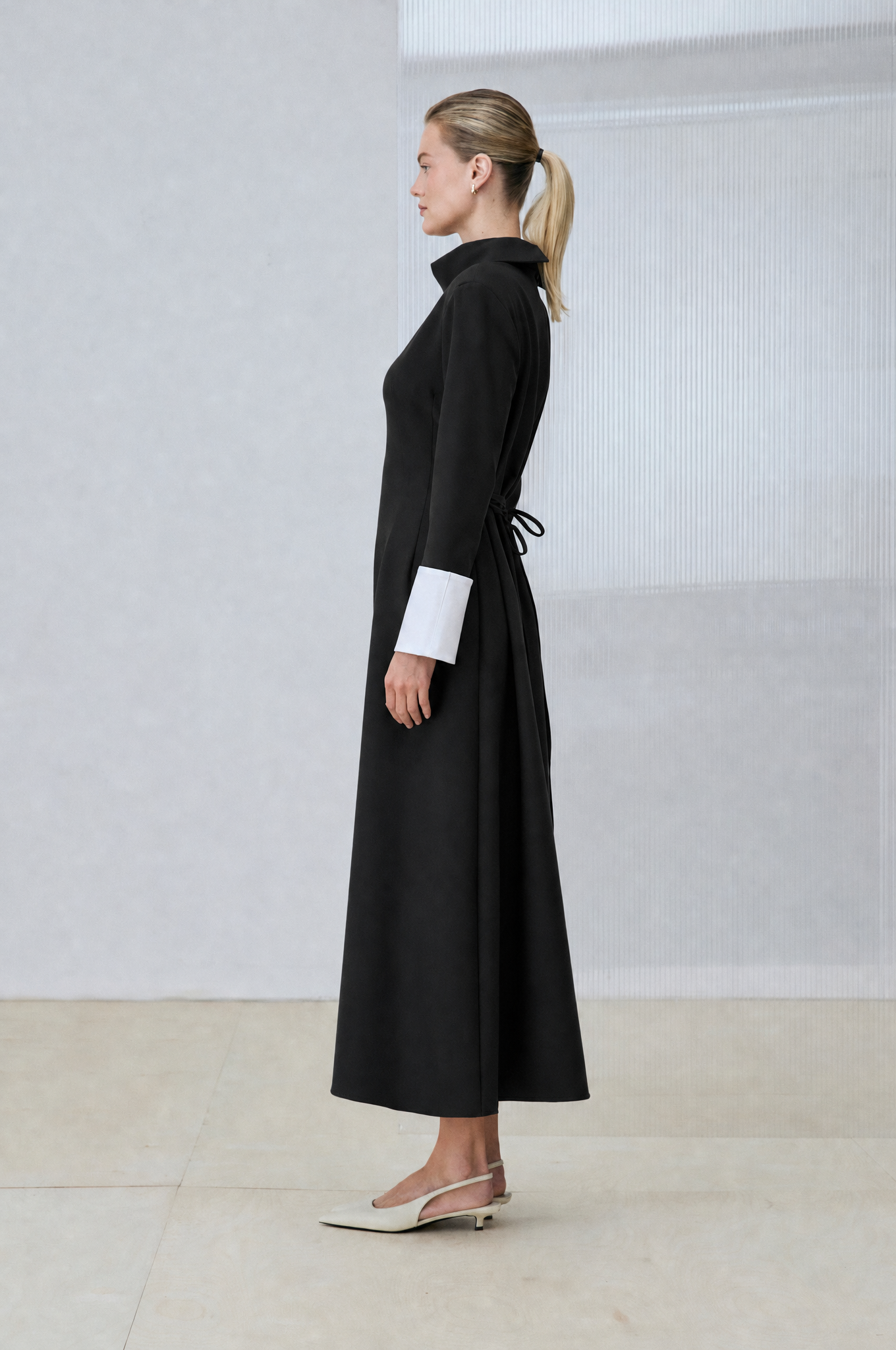 VIOLA CUFF DETAIL DRESS BLACK