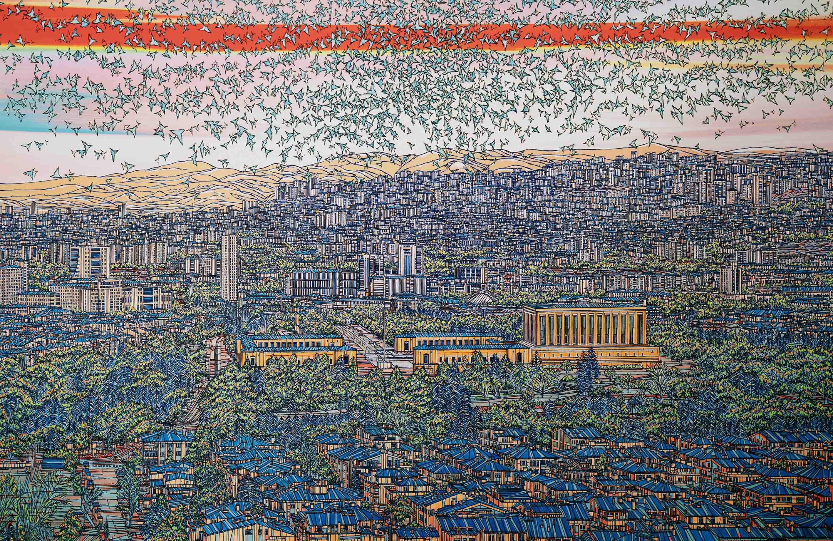  Kırmızı Ankara 5/100  | DEVRİM ERBİL GICLÉE  BASKI