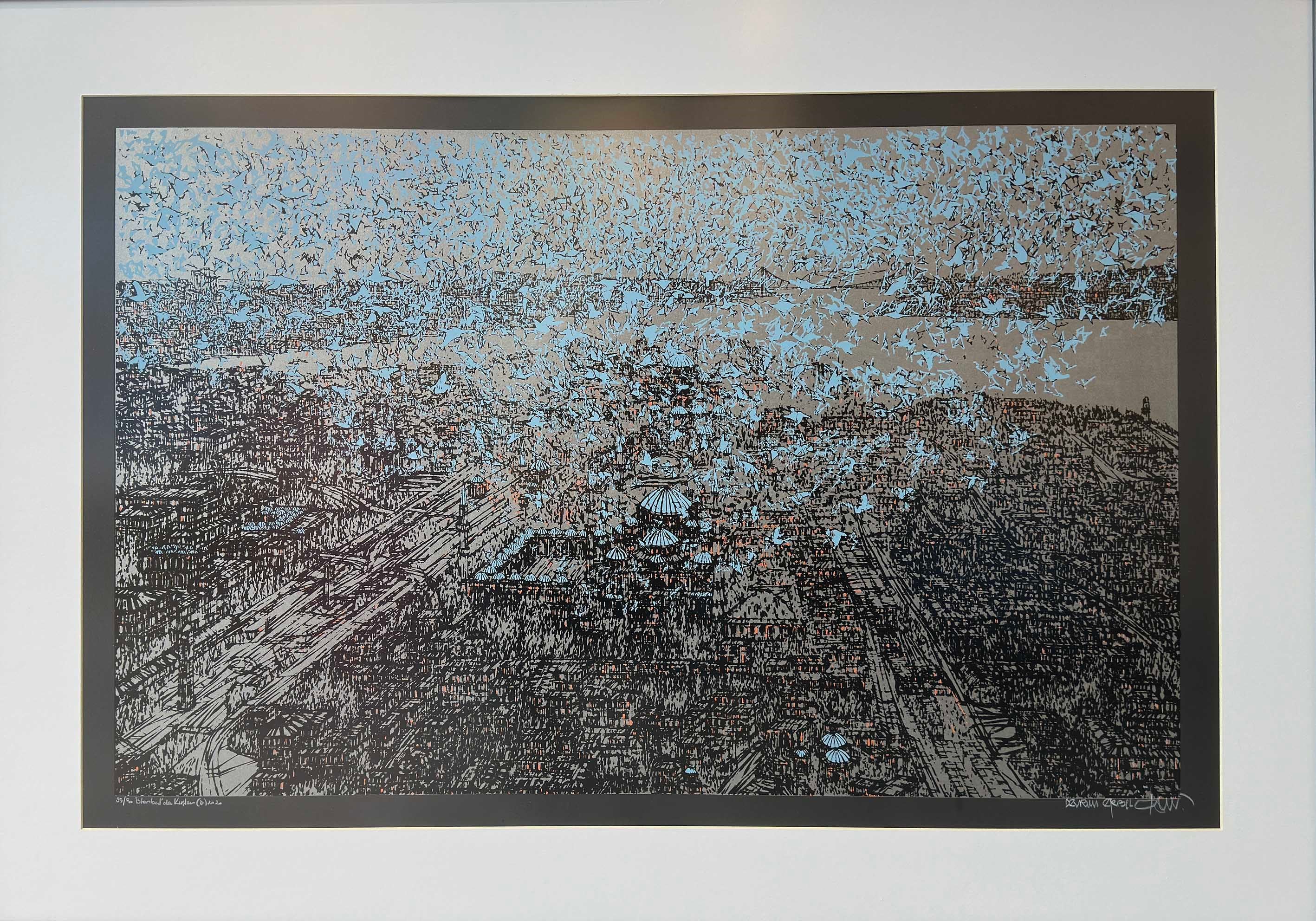 35-50 İstanbul'da Kuşlar (D) | Yağlı Boya Tablo
