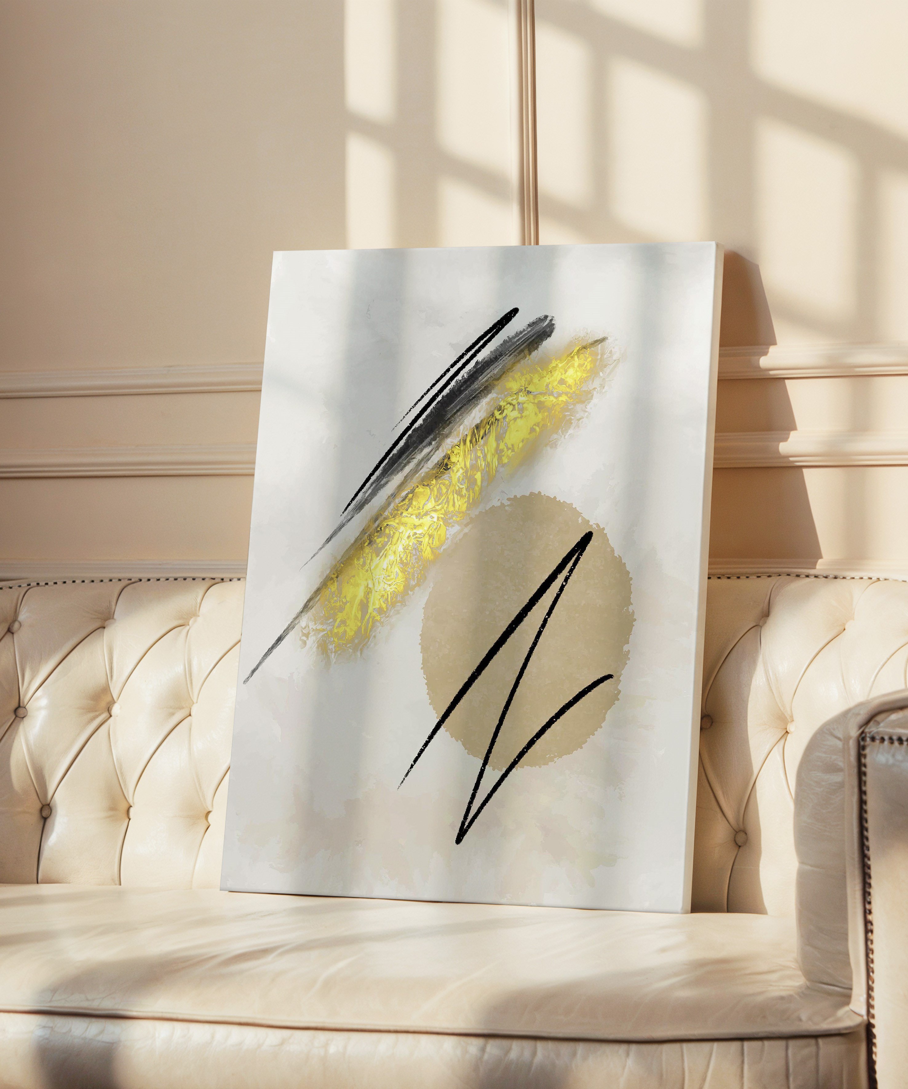 Abstract Mixed | Yağlıboya dokulu canvas baskı