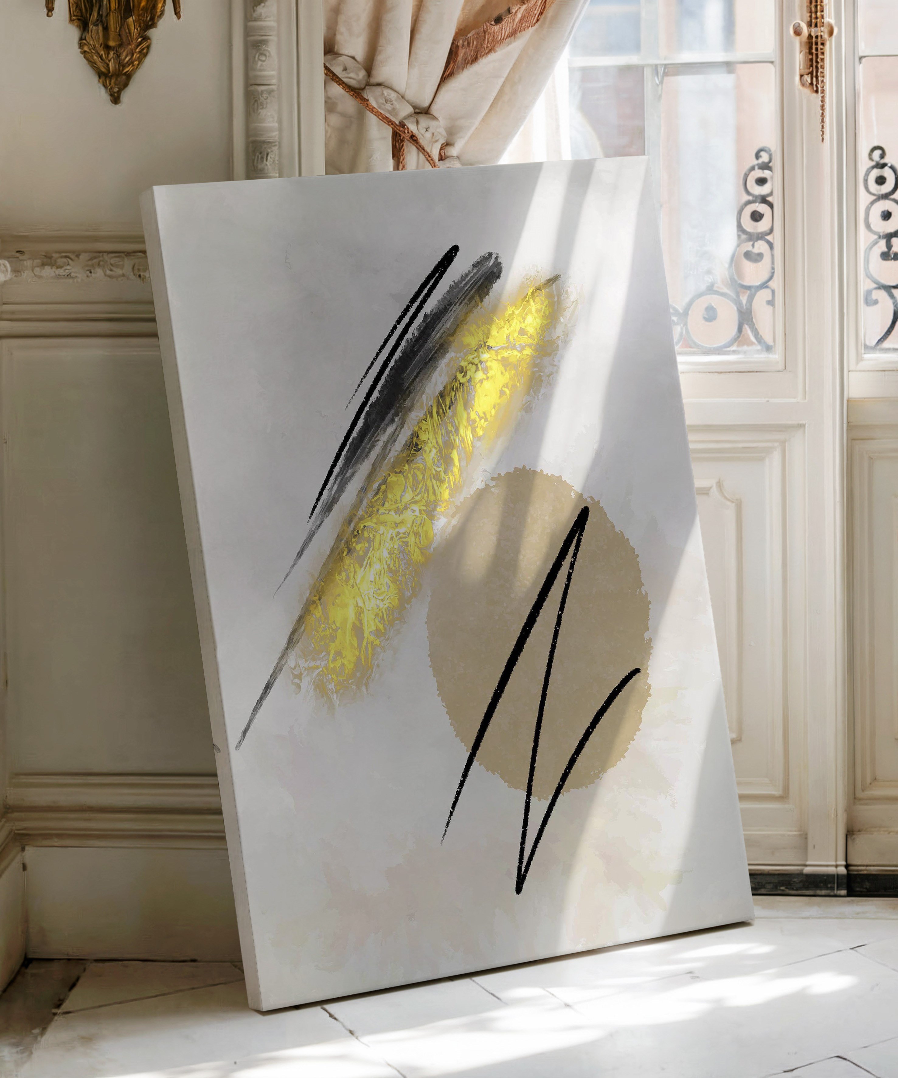 Abstract Mixed | Yağlıboya dokulu canvas baskı