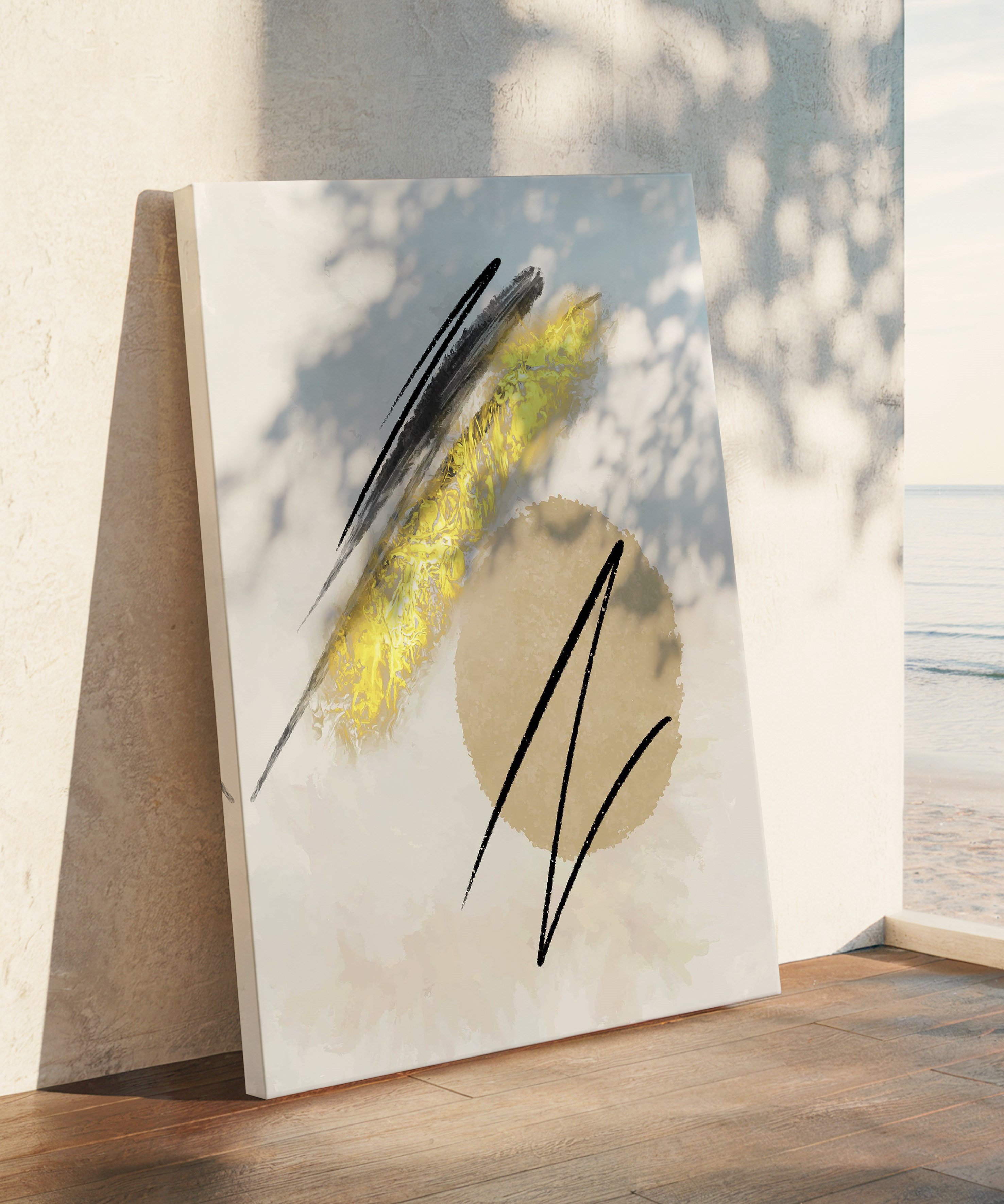 Abstract Mixed | Yağlıboya dokulu canvas baskı