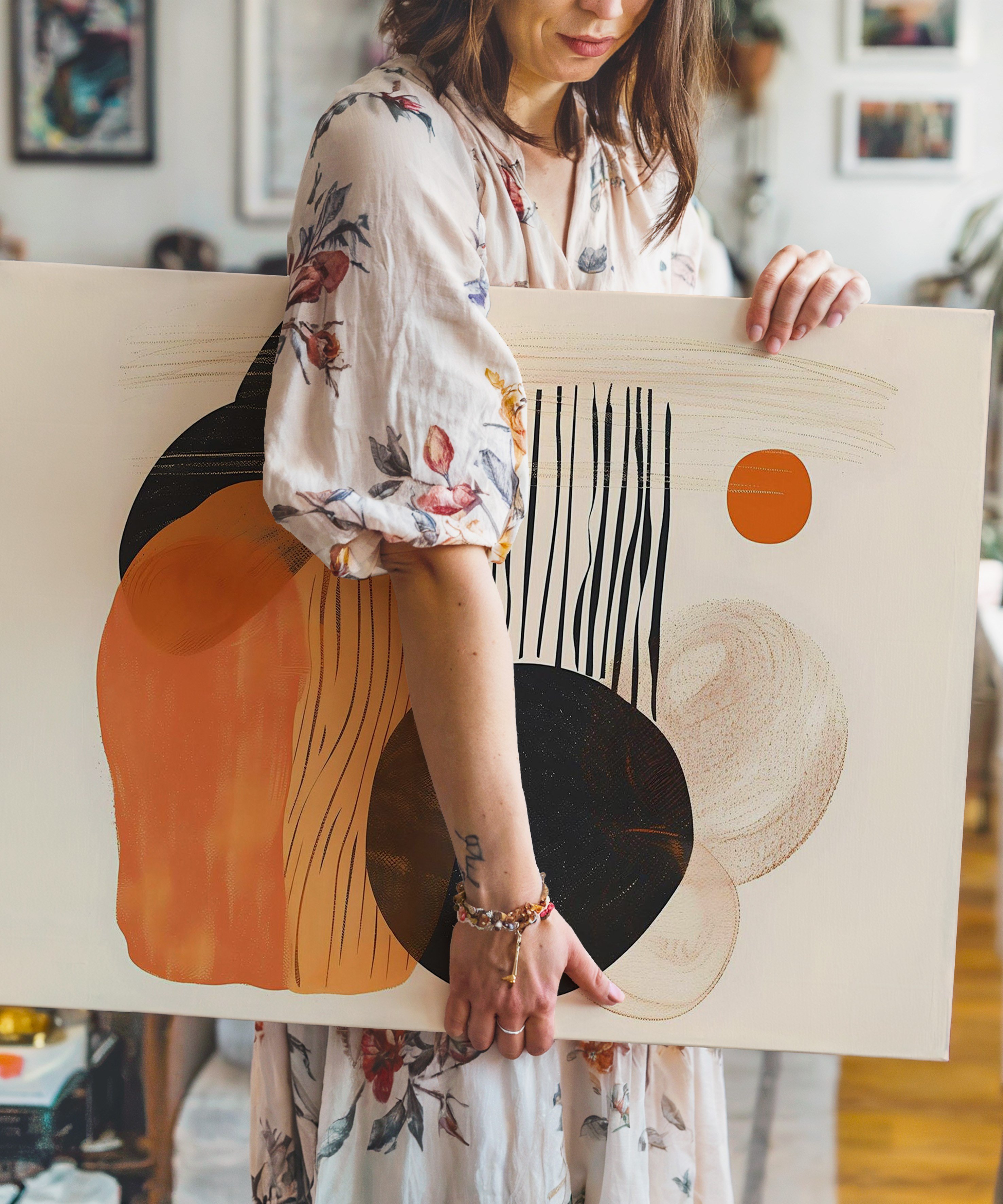 Abstract Touch | Yağlıboya dokulu canvas baskı