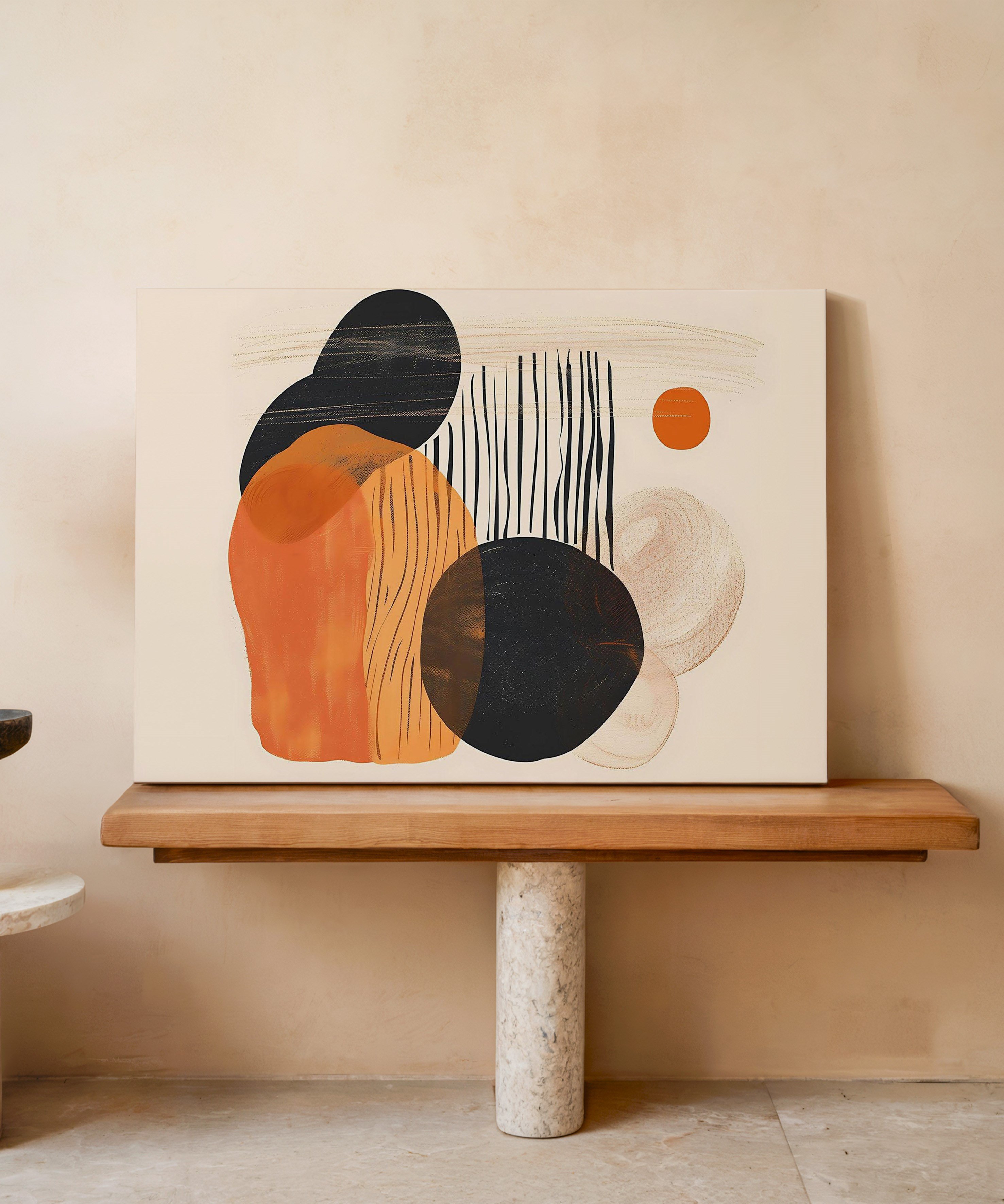 Abstract Touch | Yağlıboya dokulu canvas baskı