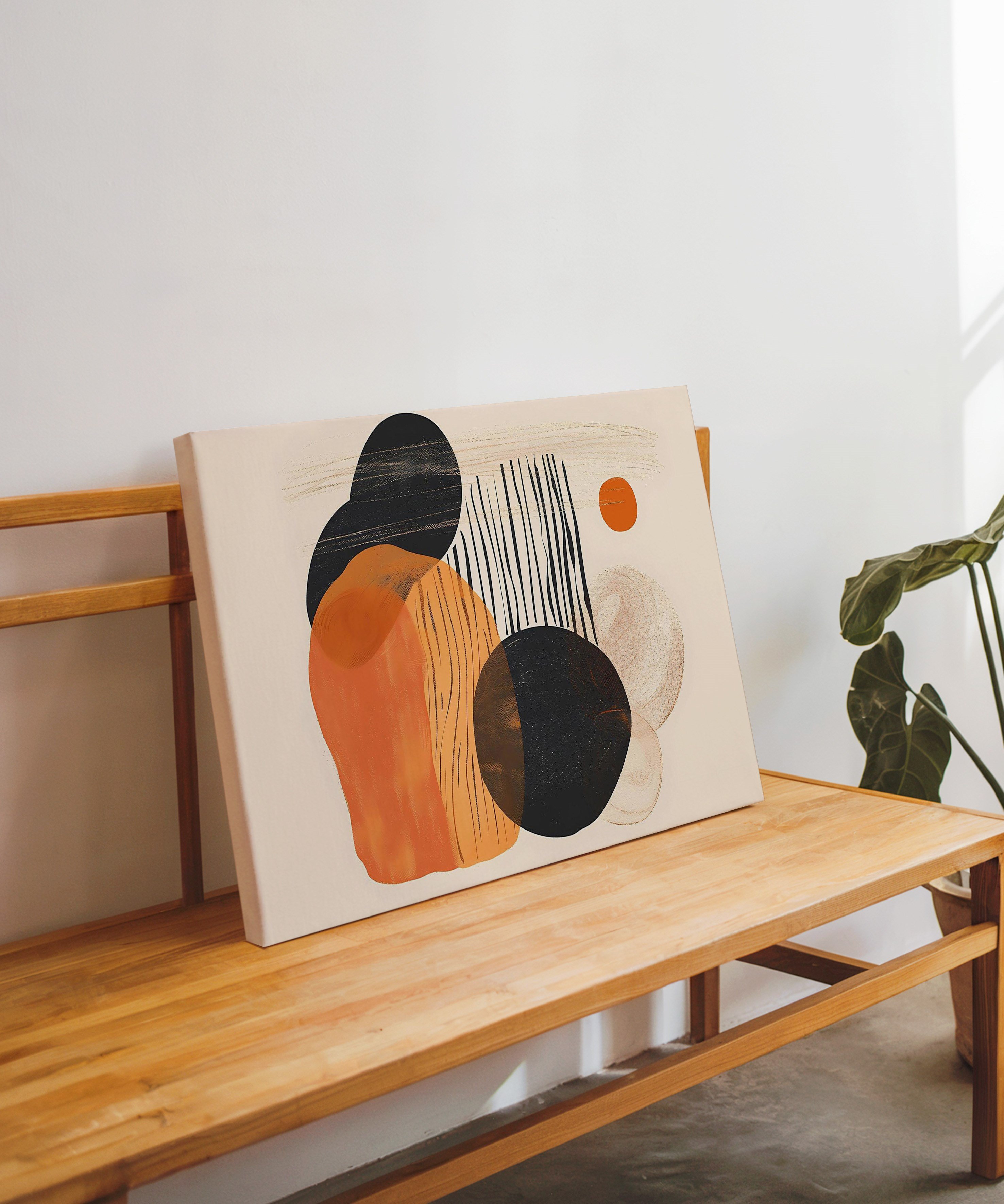 Abstract Touch | Yağlıboya dokulu canvas baskı