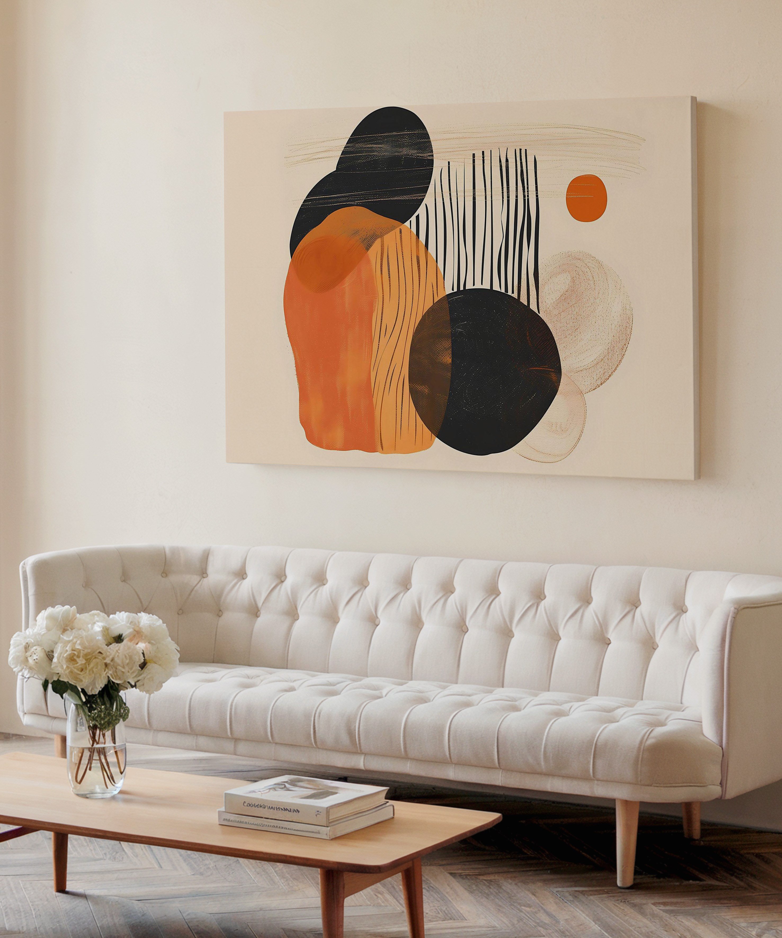 Abstract Touch | Yağlıboya dokulu canvas baskı