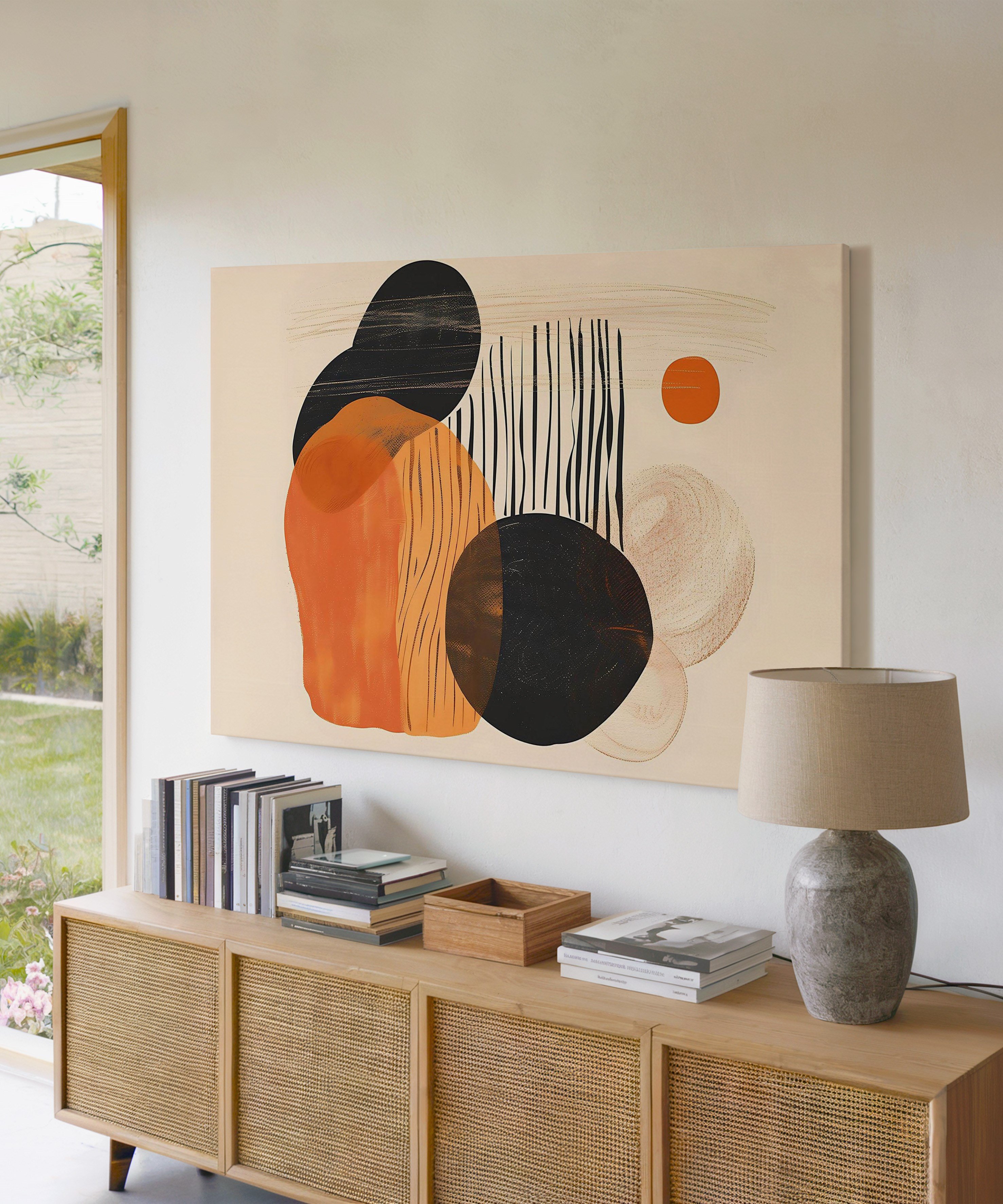 Abstract Touch | Yağlıboya dokulu canvas baskı