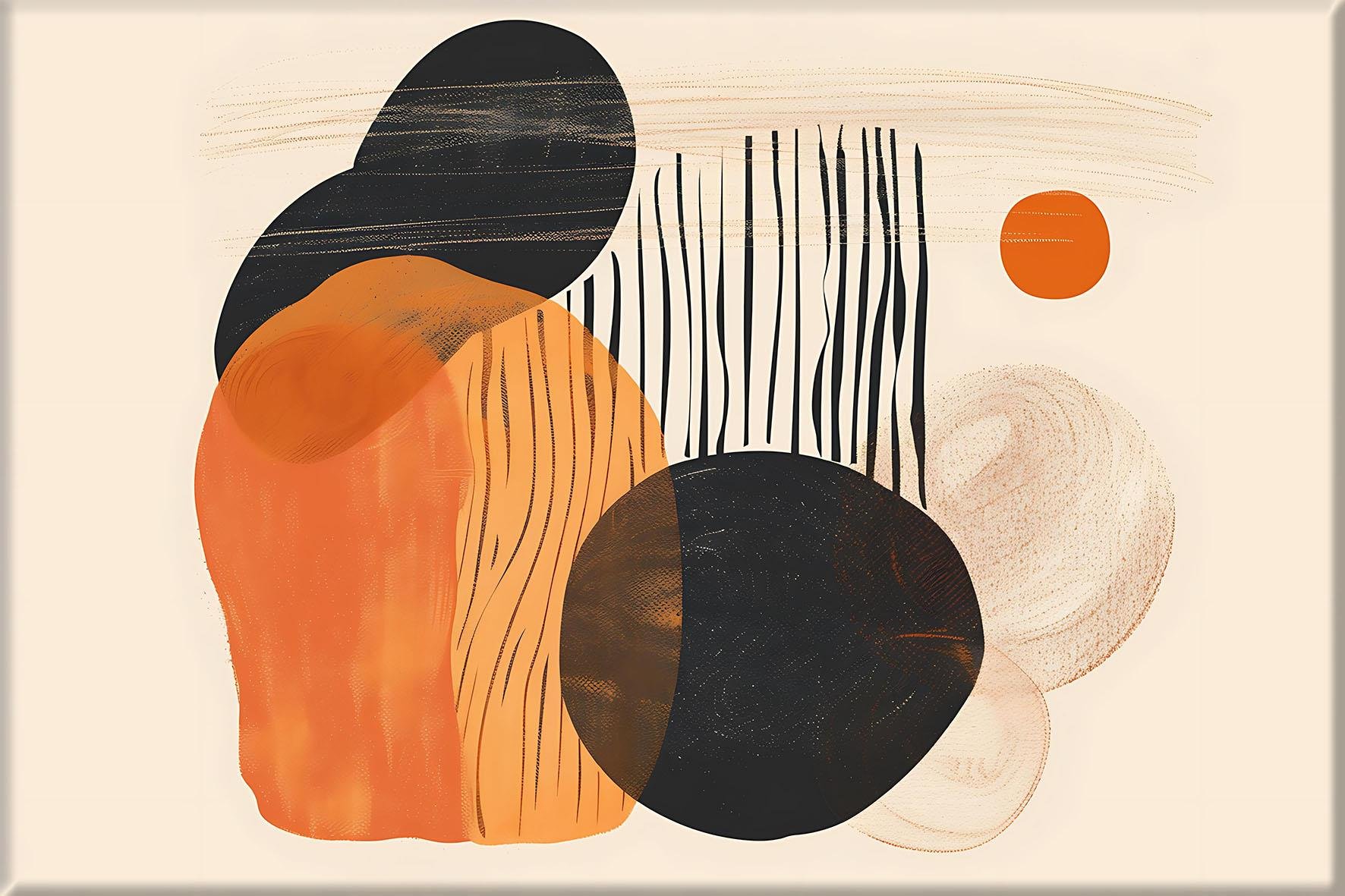 Abstract Touch | Yağlıboya dokulu canvas baskı