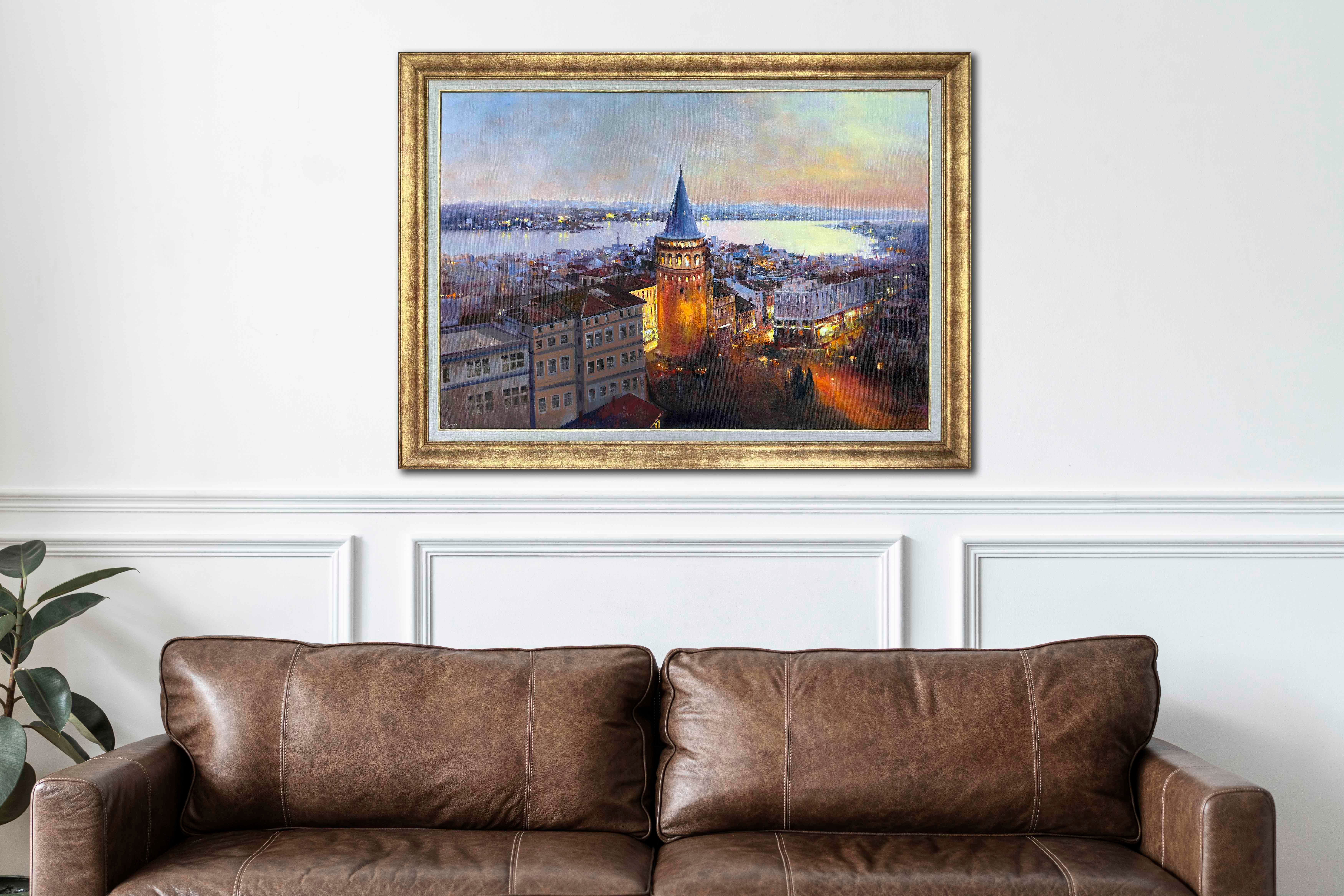 Akşam vakti Galata'da | Yağlı Boya Tablo