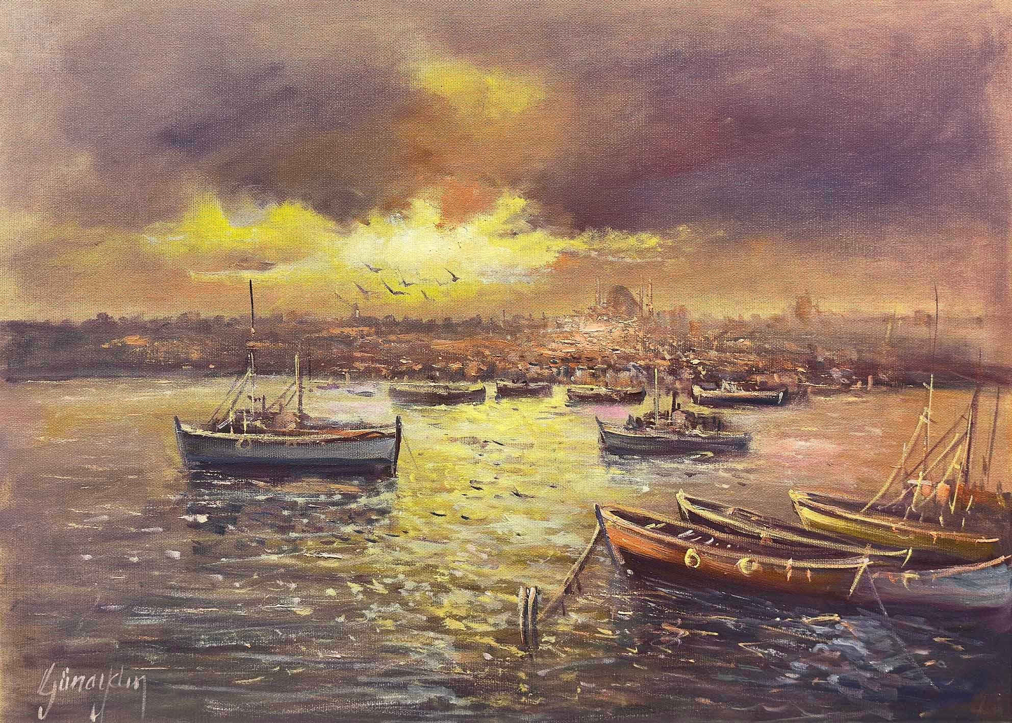 Akşamüstü Işıltısı | Yağlı Boya Tablo