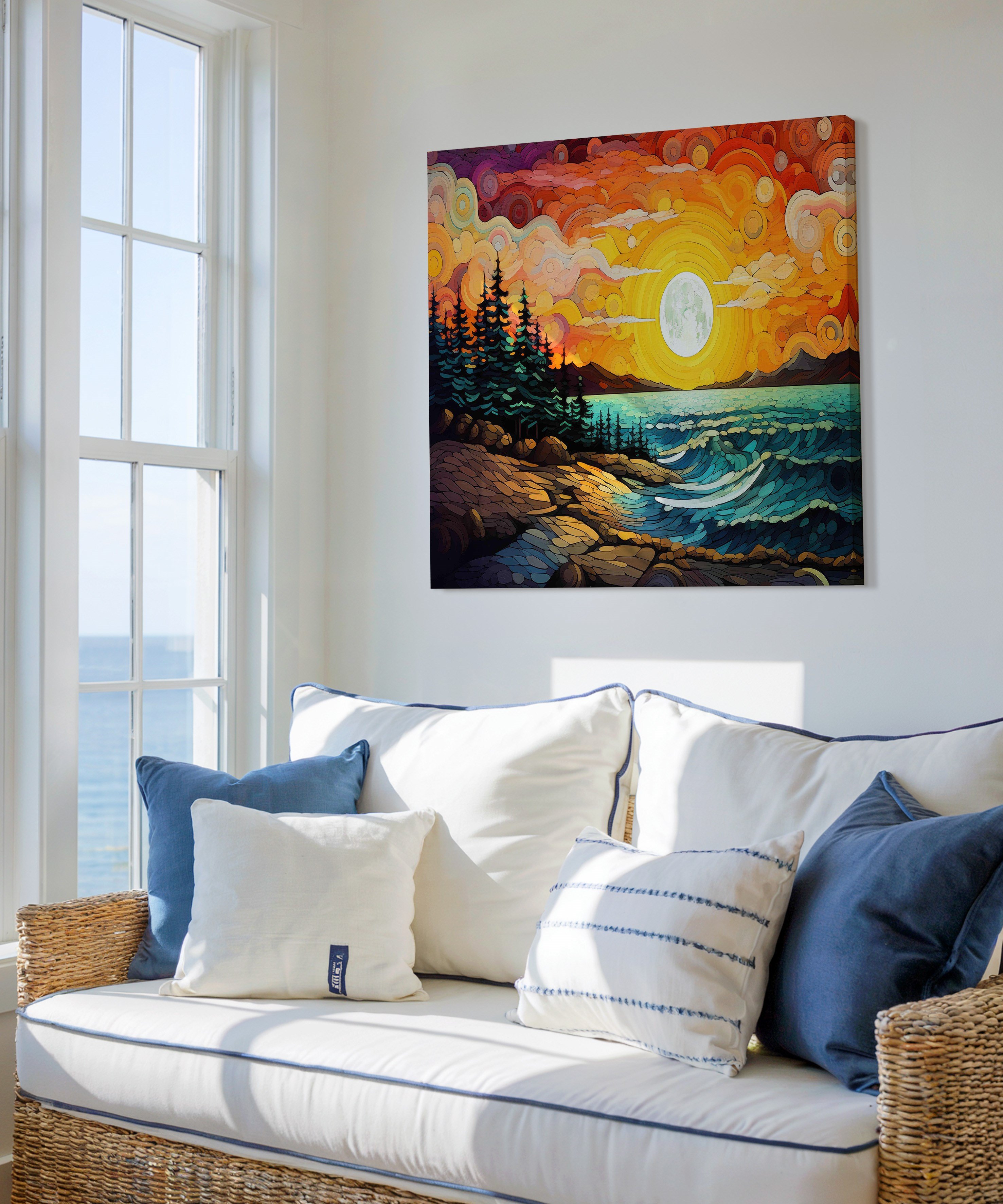 Alev Ufku | Yağlı Boya Dokulu Canvas Baskı