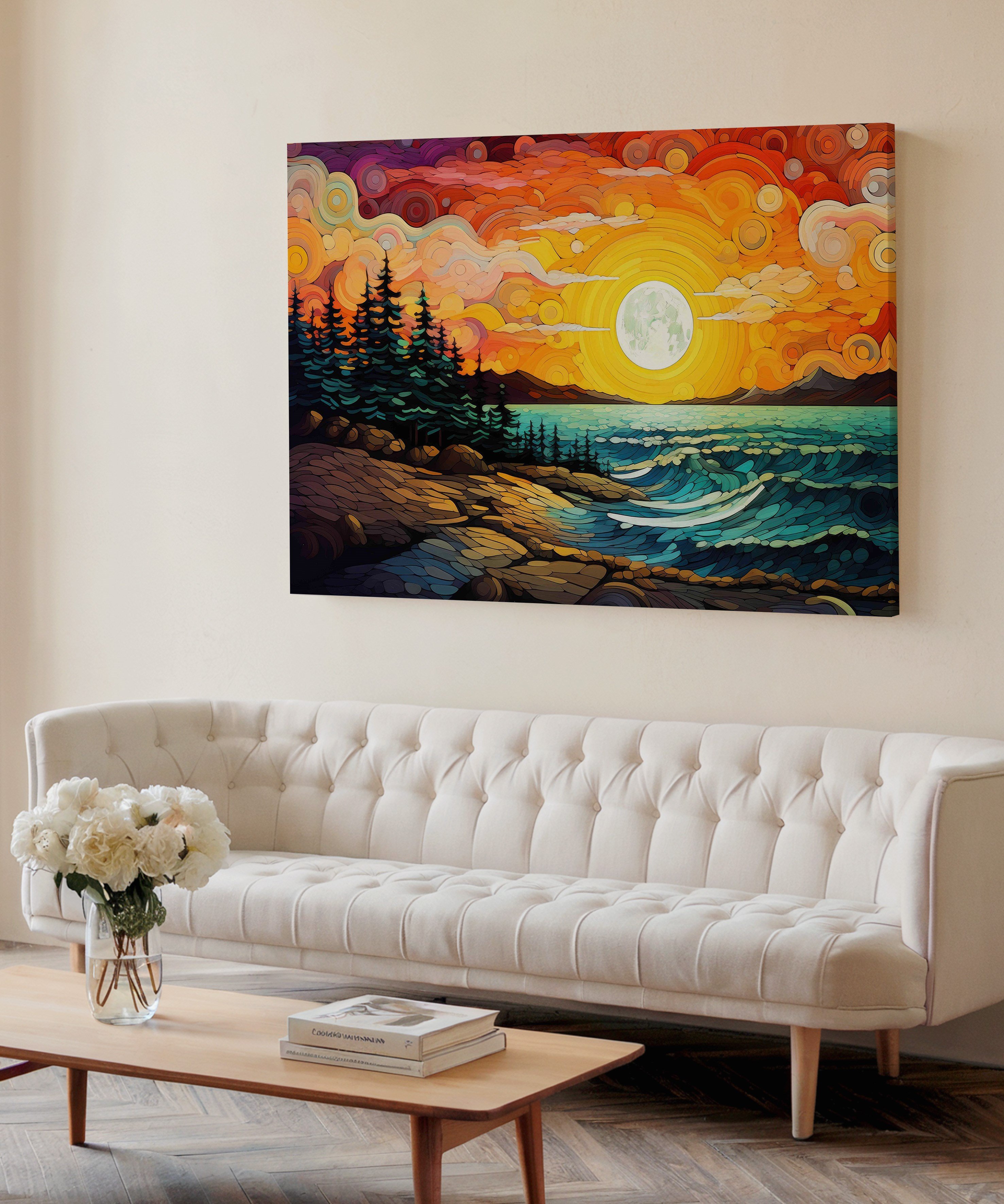 Alev Ufku | Yağlı Boya Dokulu Canvas Baskı