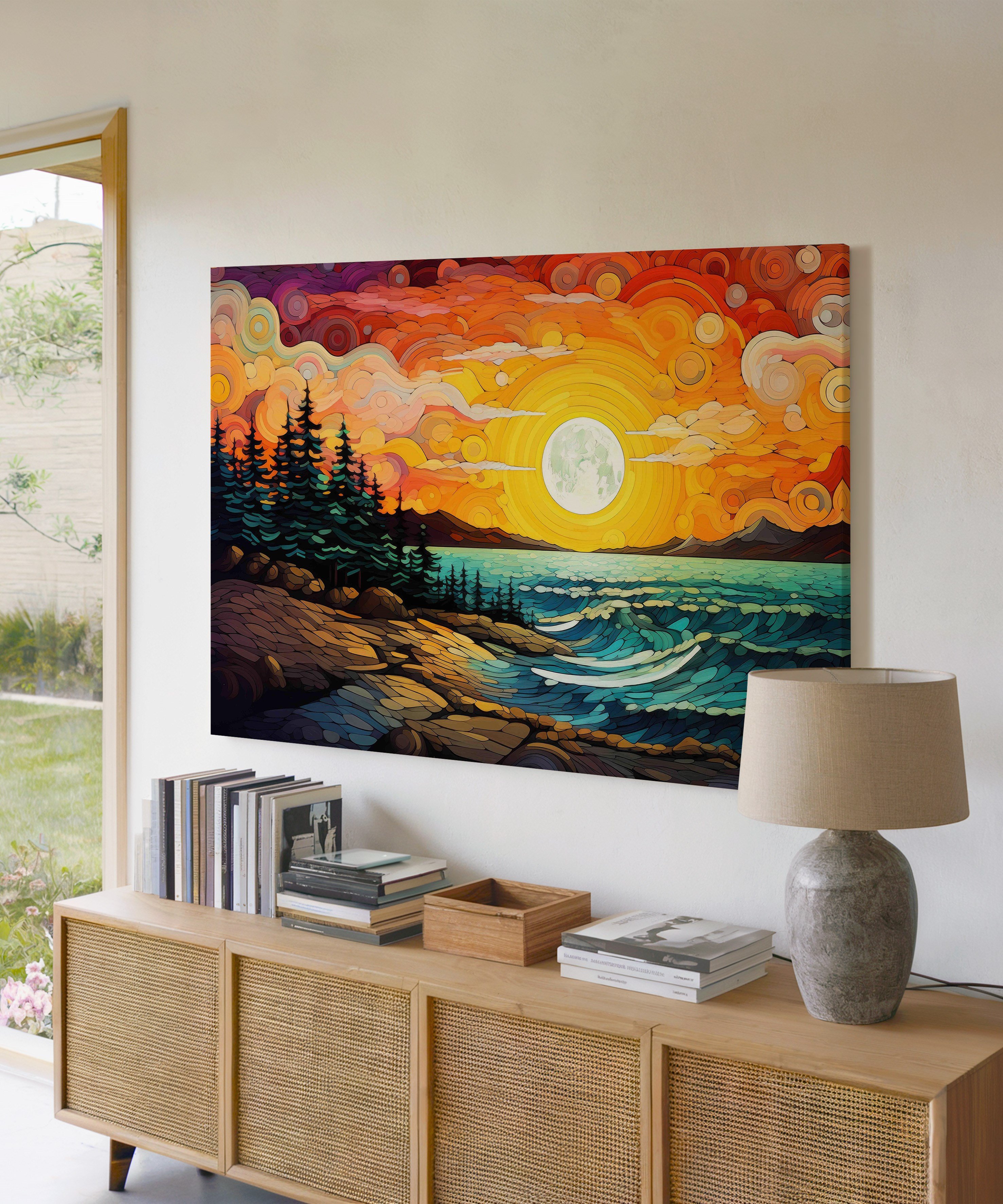Alev Ufku | Yağlı Boya Dokulu Canvas Baskı
