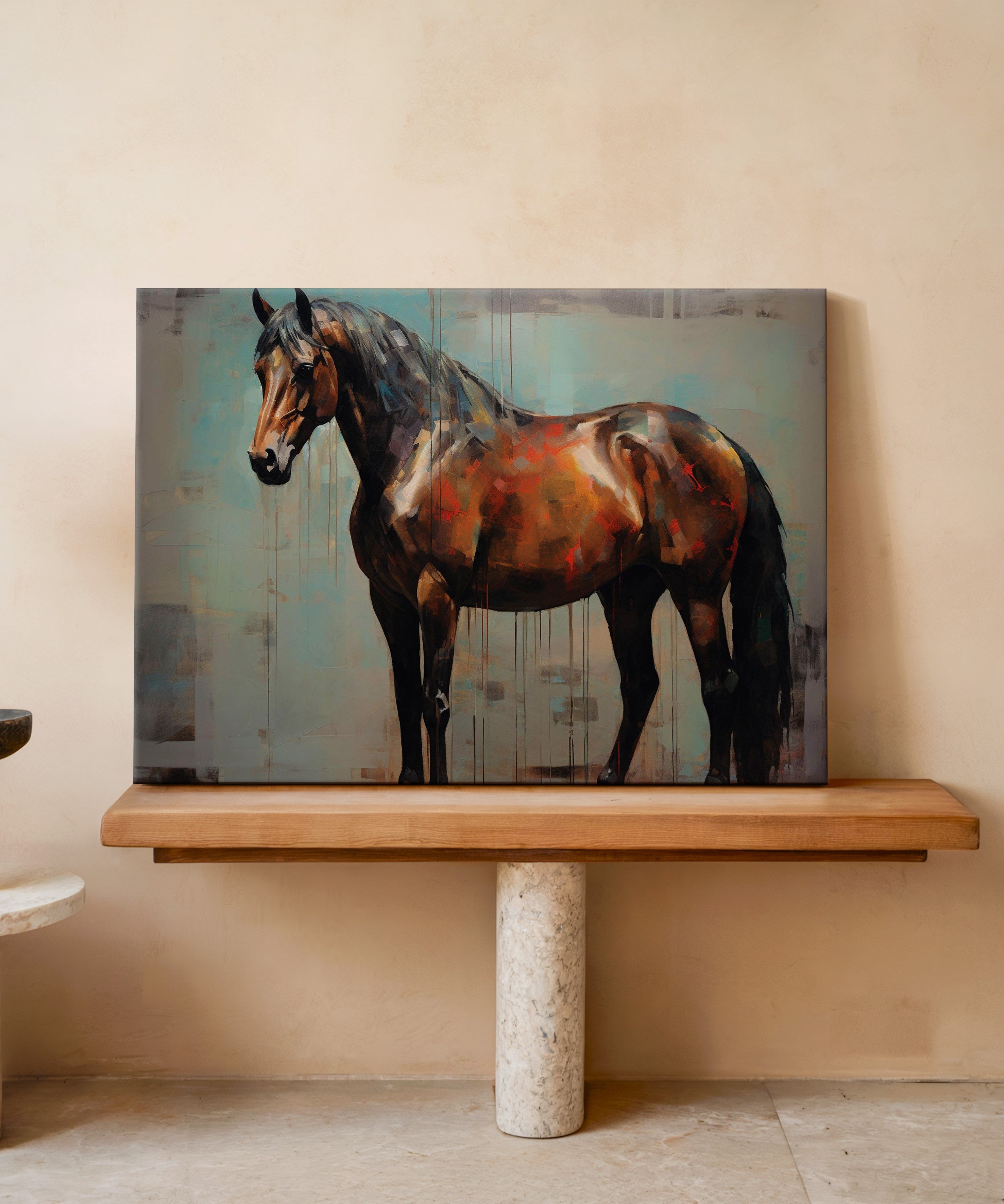 Asil Duruş | Yağlı Boya Dokulu Canvas Baskı