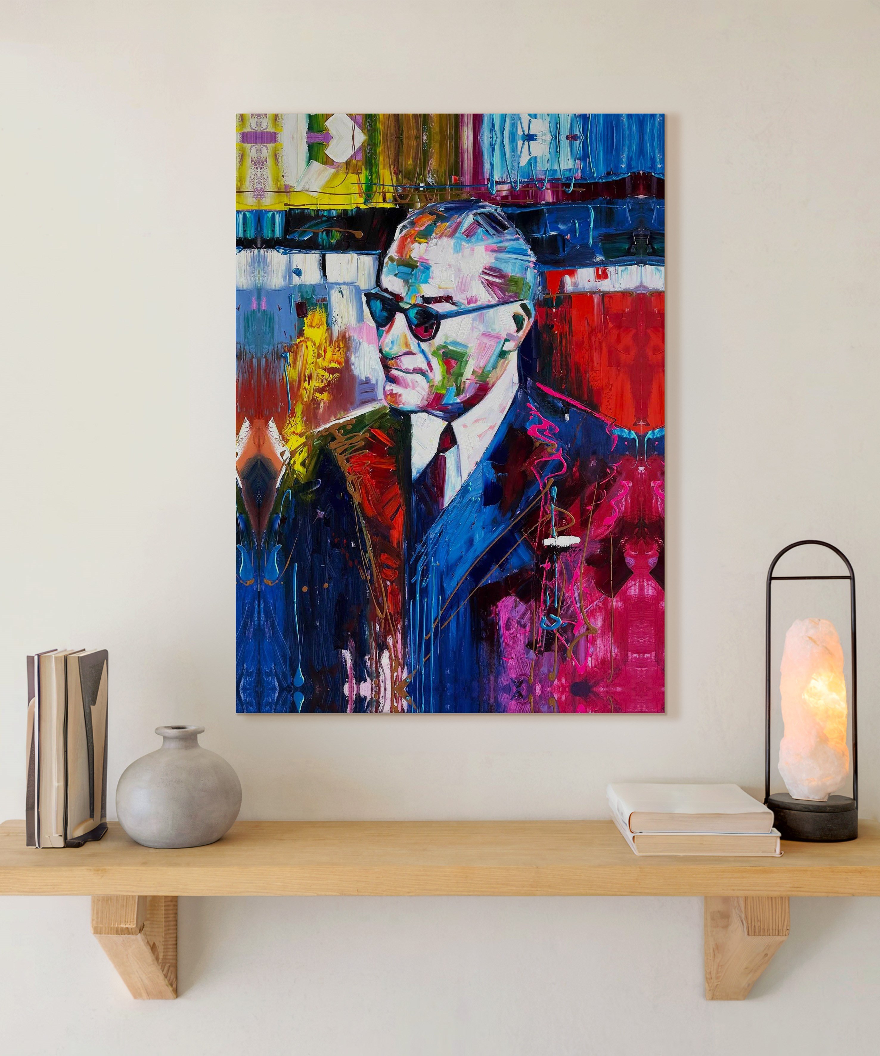 Atatürk Portresi | Yağlı Boya Dokulu Canvas Baskı