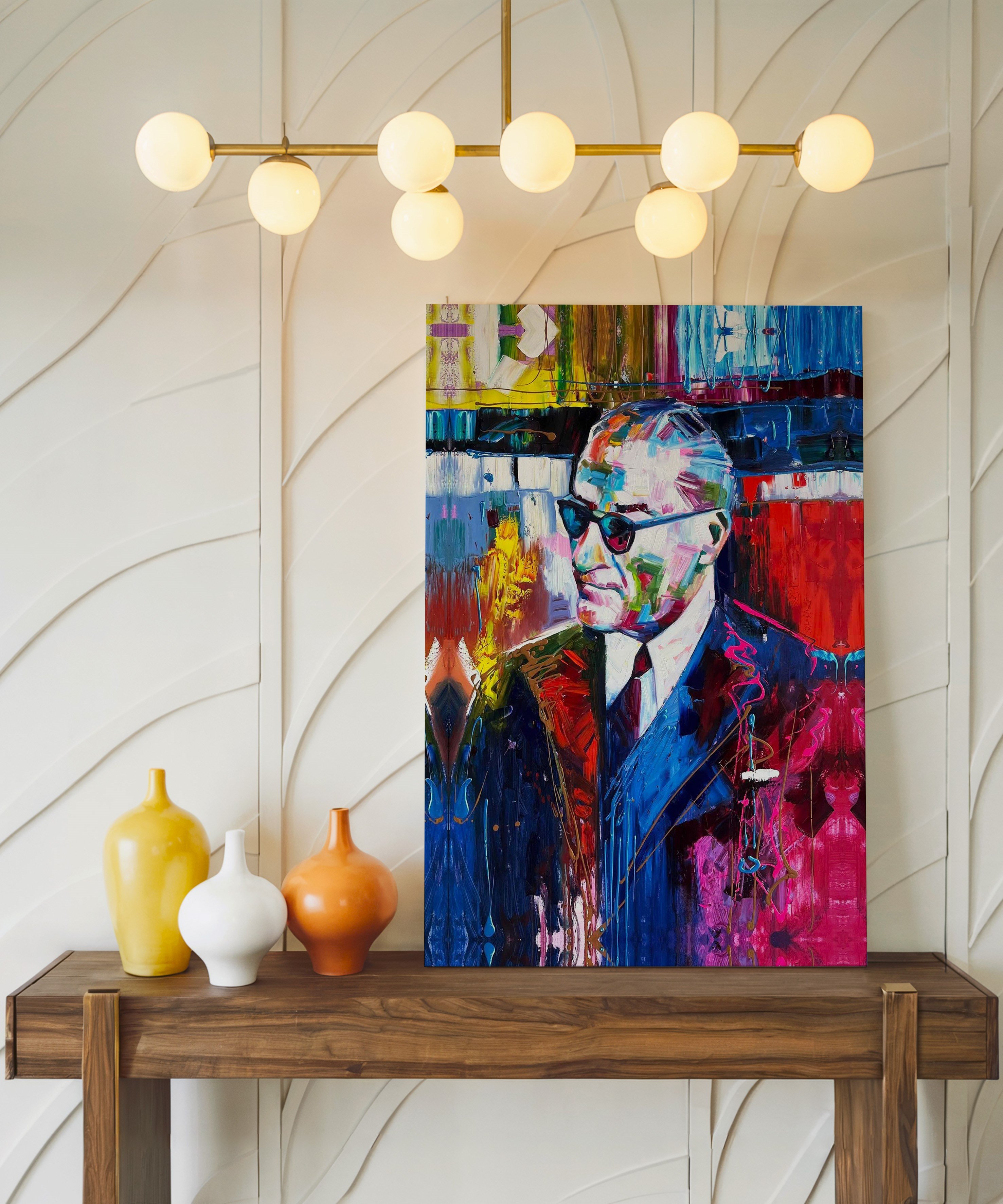 Atatürk Portresi | Yağlı Boya Dokulu Canvas Baskı