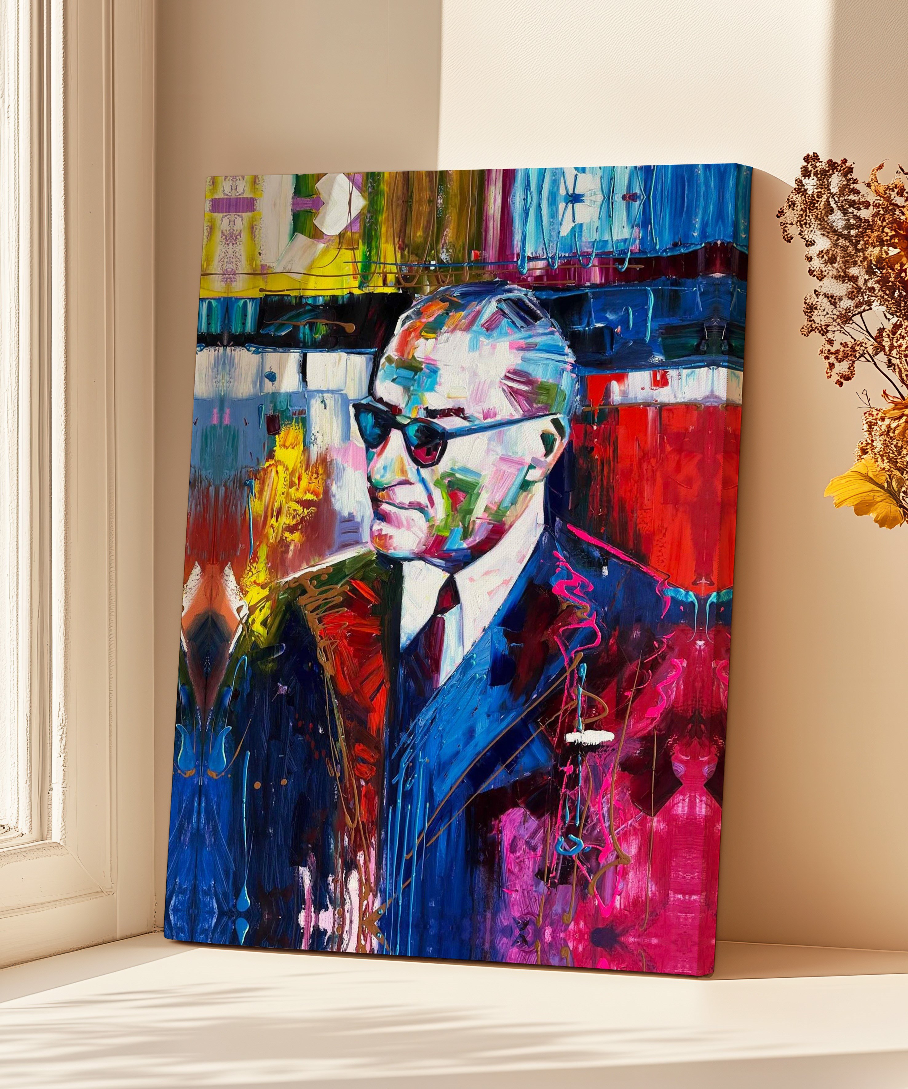 Atatürk Portresi | Yağlı Boya Dokulu Canvas Baskı