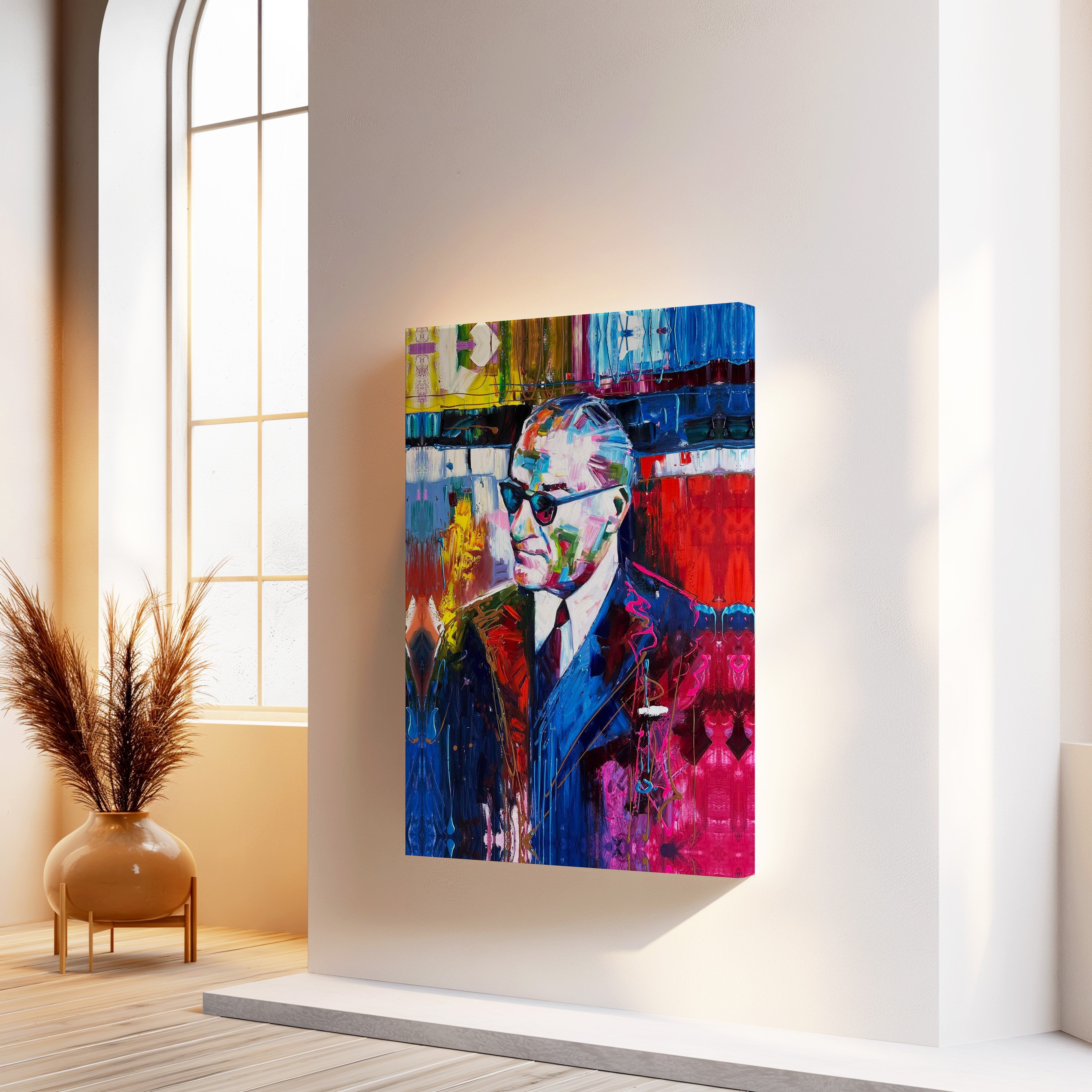Atatürk Portresi | Yağlı Boya Dokulu Canvas Baskı