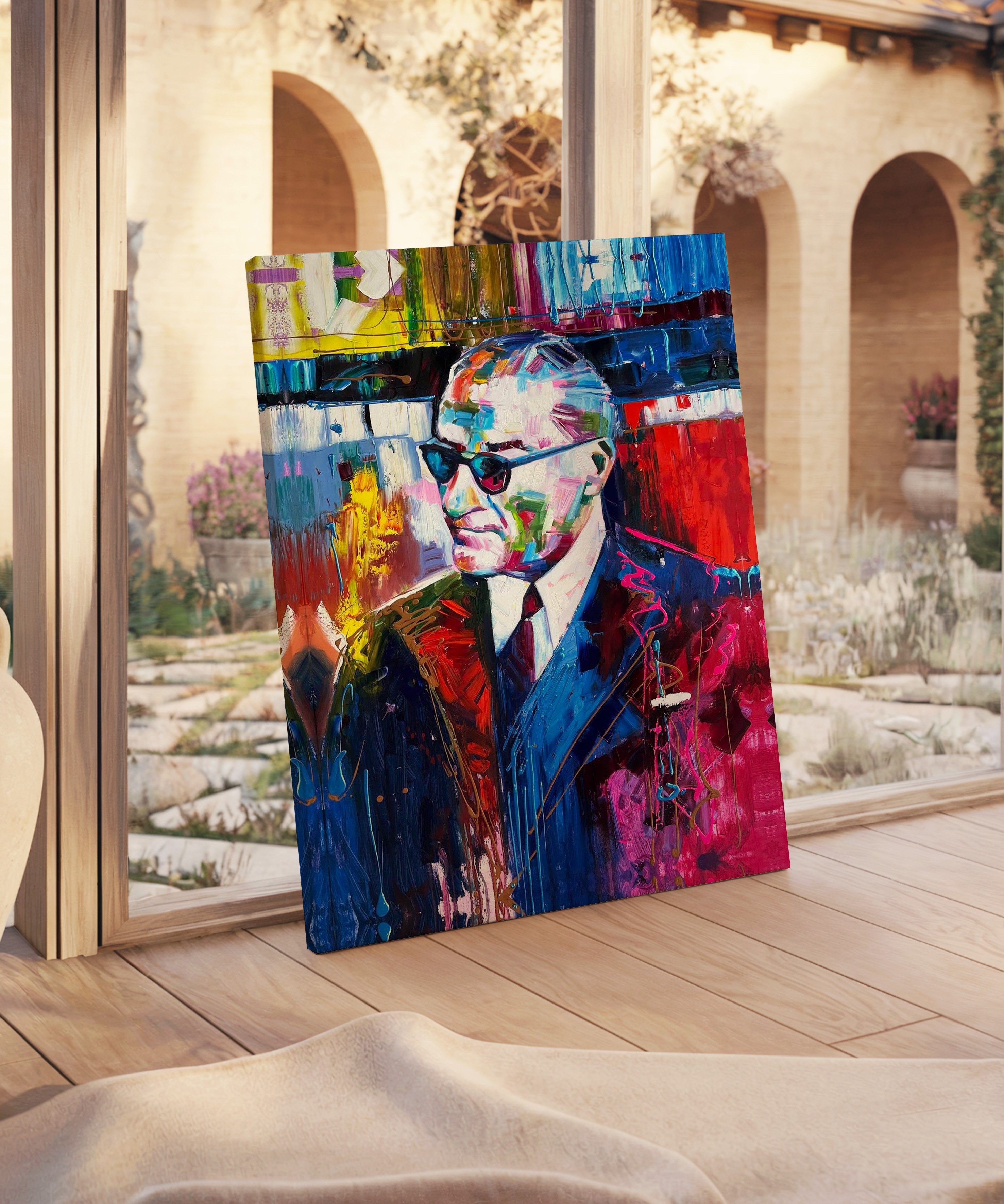 Atatürk Portresi | Yağlı Boya Dokulu Canvas Baskı