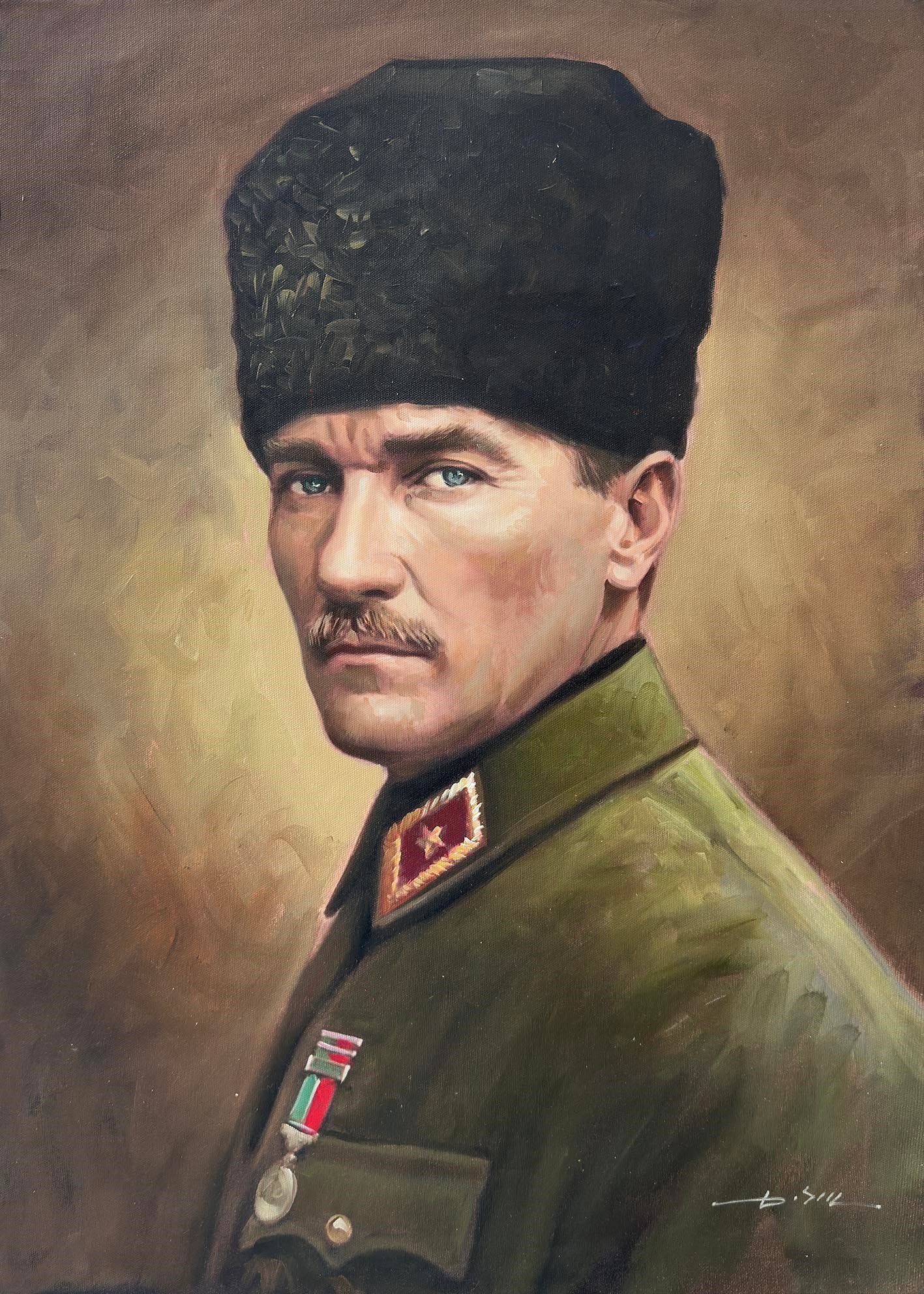 Atatürk'ün Yarınlara Bakışı  |Yağlı Boya Tablo