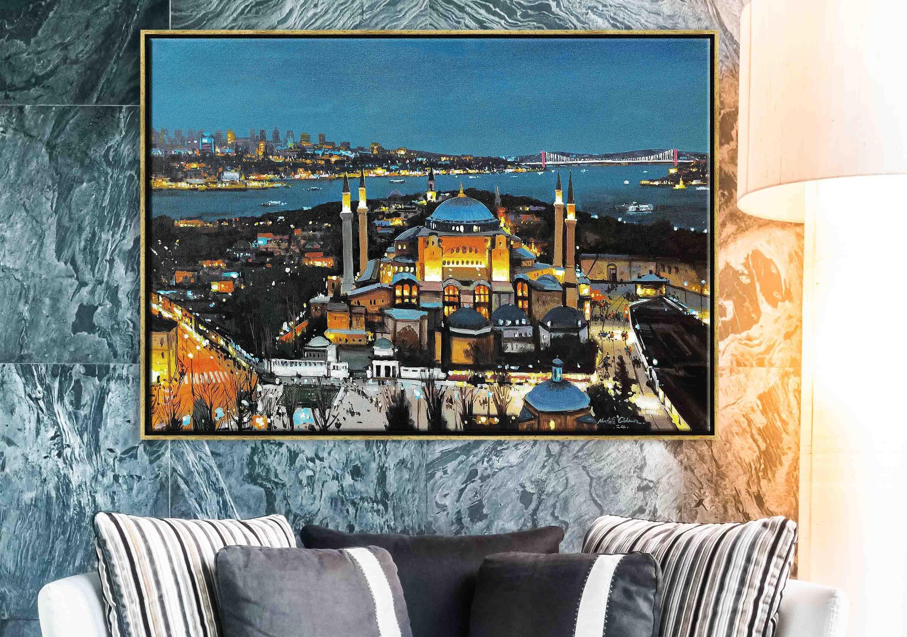 Ayasofya'da Akşam | Yağlı Boya Tablo