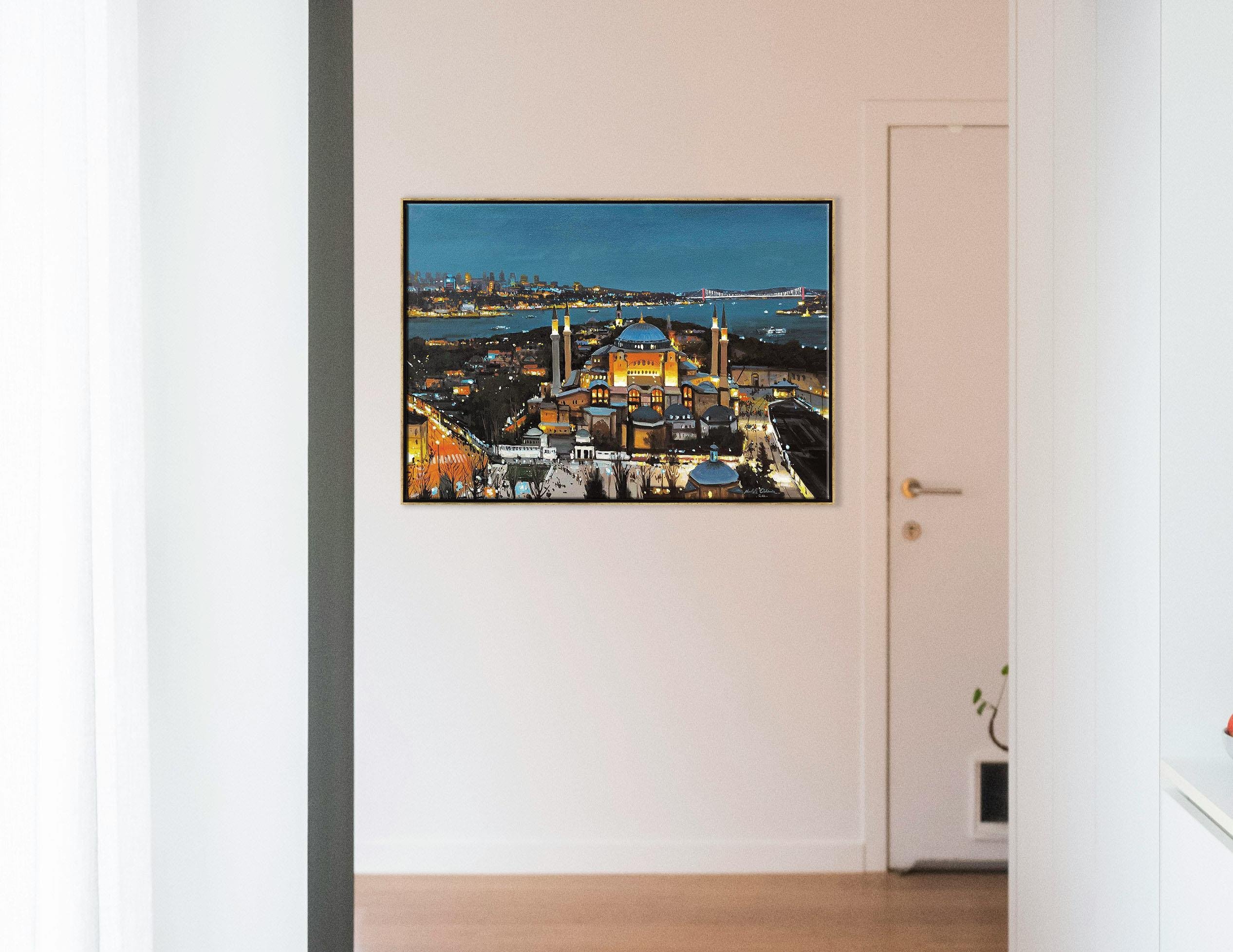 Ayasofya'da Akşam | Yağlı Boya Tablo