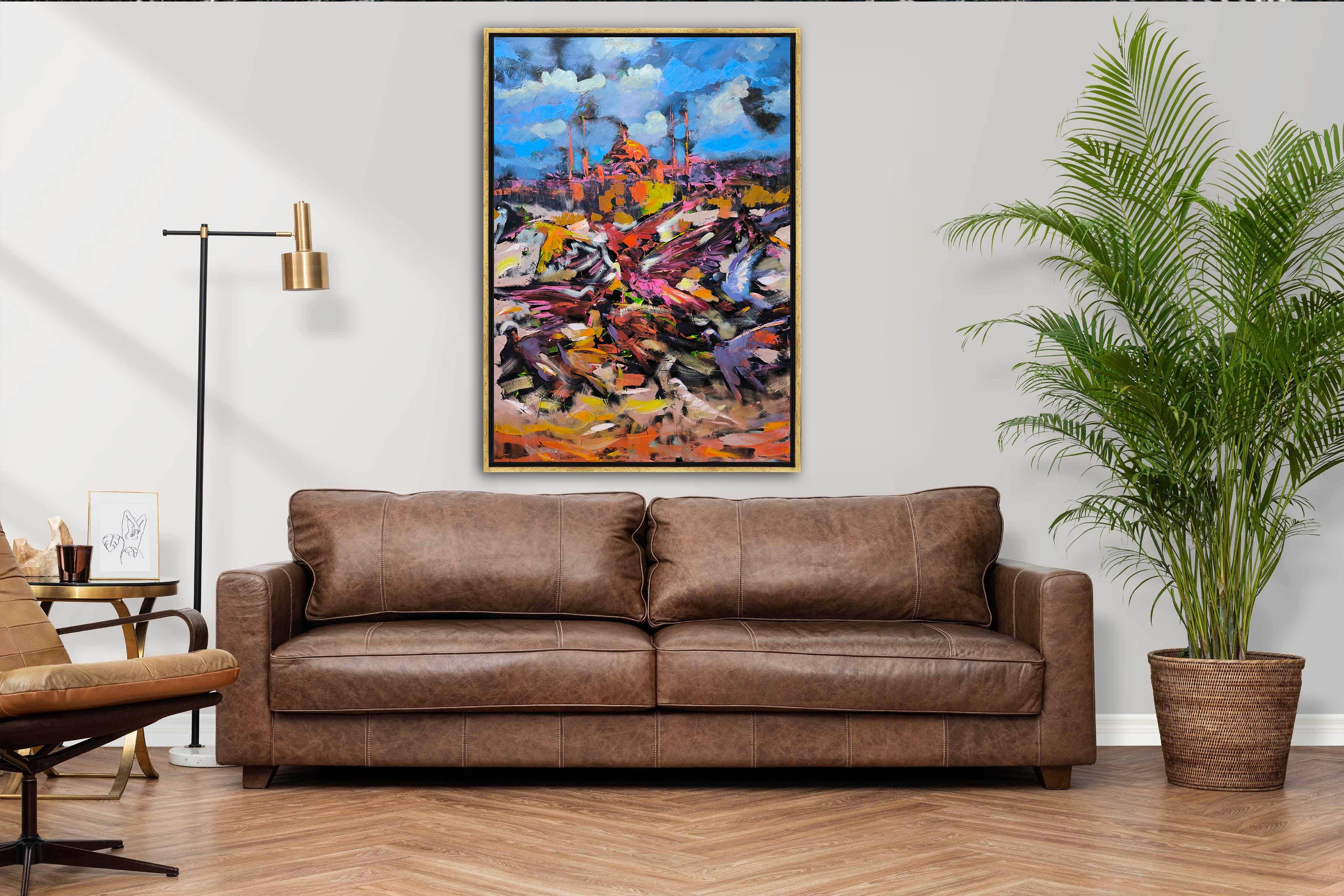 Ayasofyanın kuşları  | Yağlı Boya Tablo