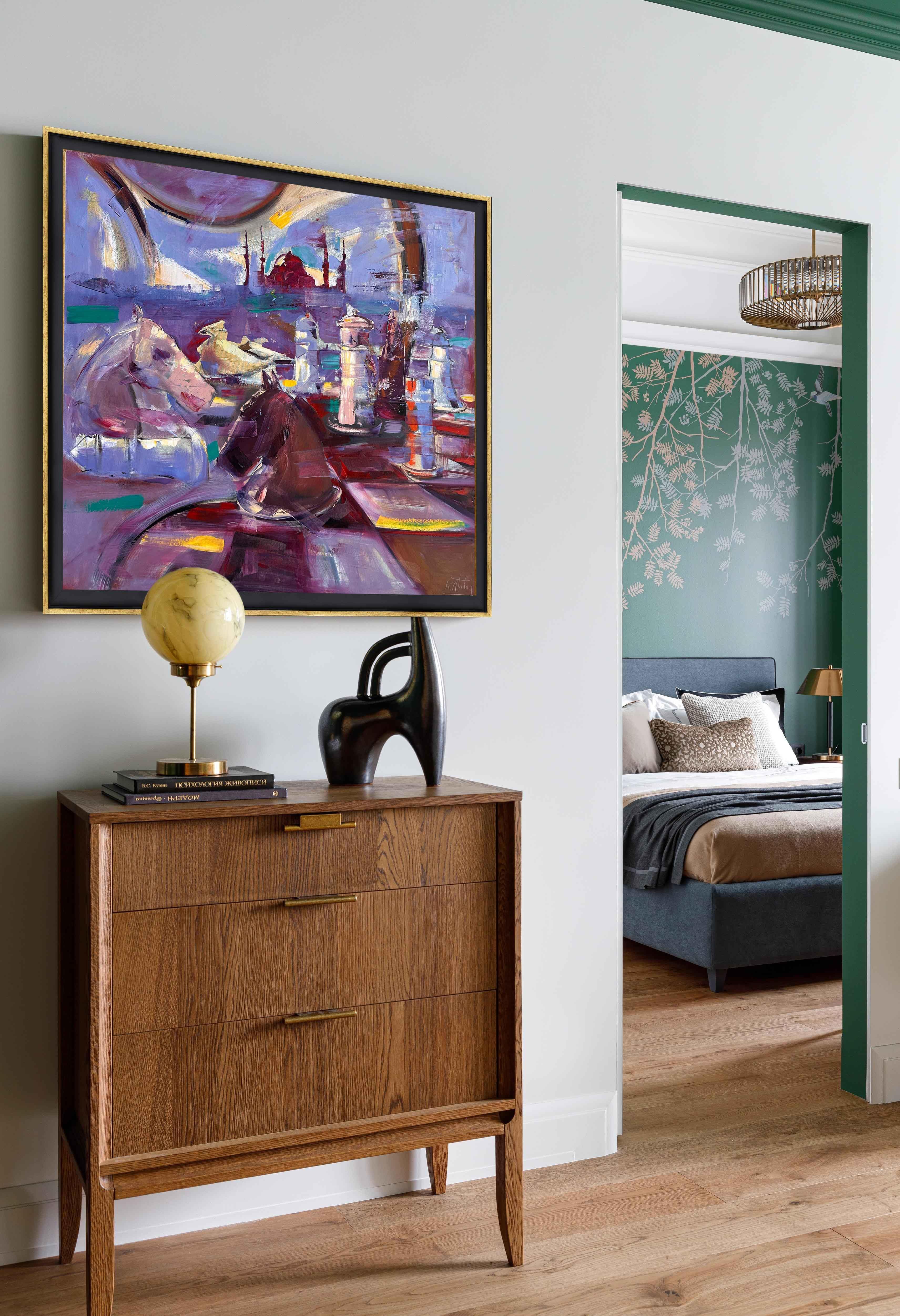 Ayasofyaya Karşı Satranç | Yağlı Boya Tablo 