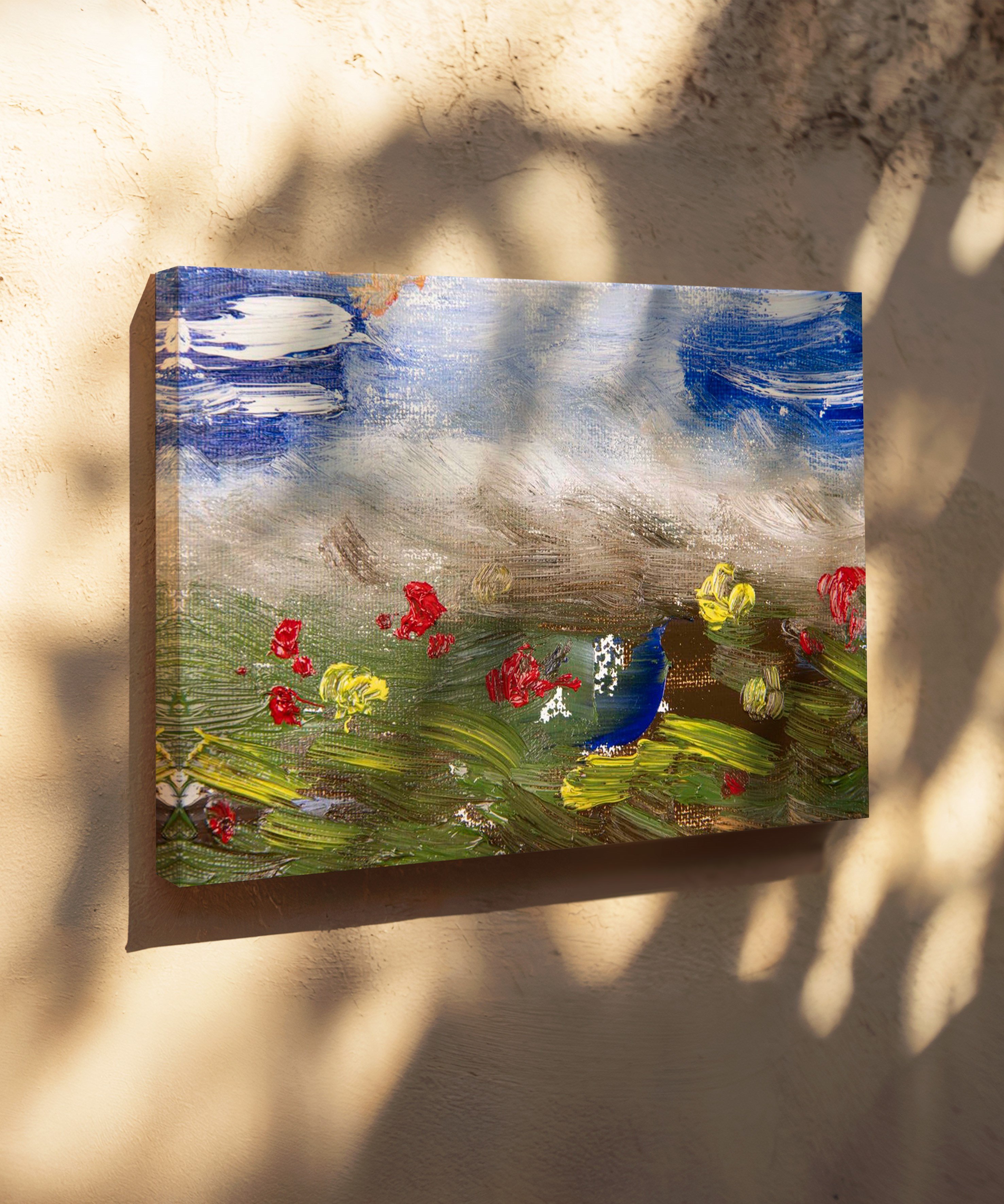 Bahar Esintisi | Yağlı Boya Dokulu Canvas Baskı
