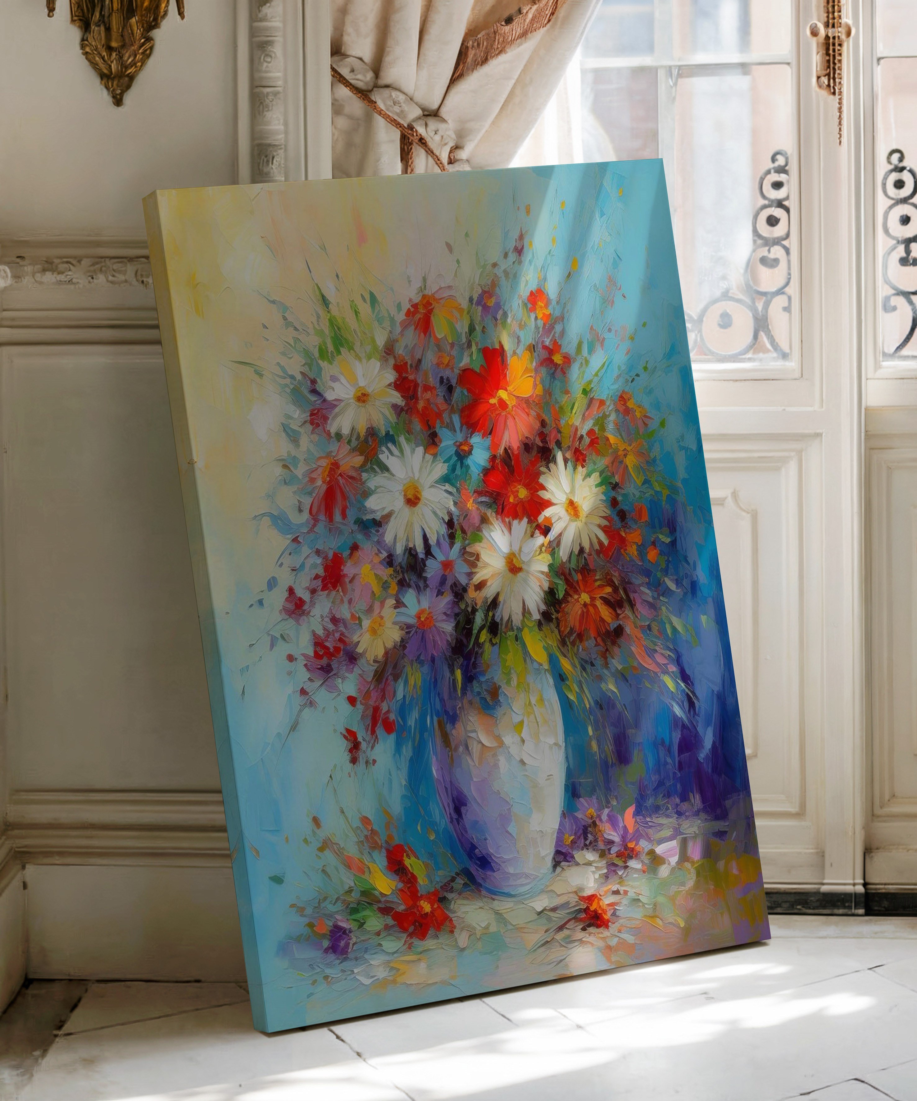 Baharın Armağanı | Yağlı Boya Dokulu Canvas Baskı