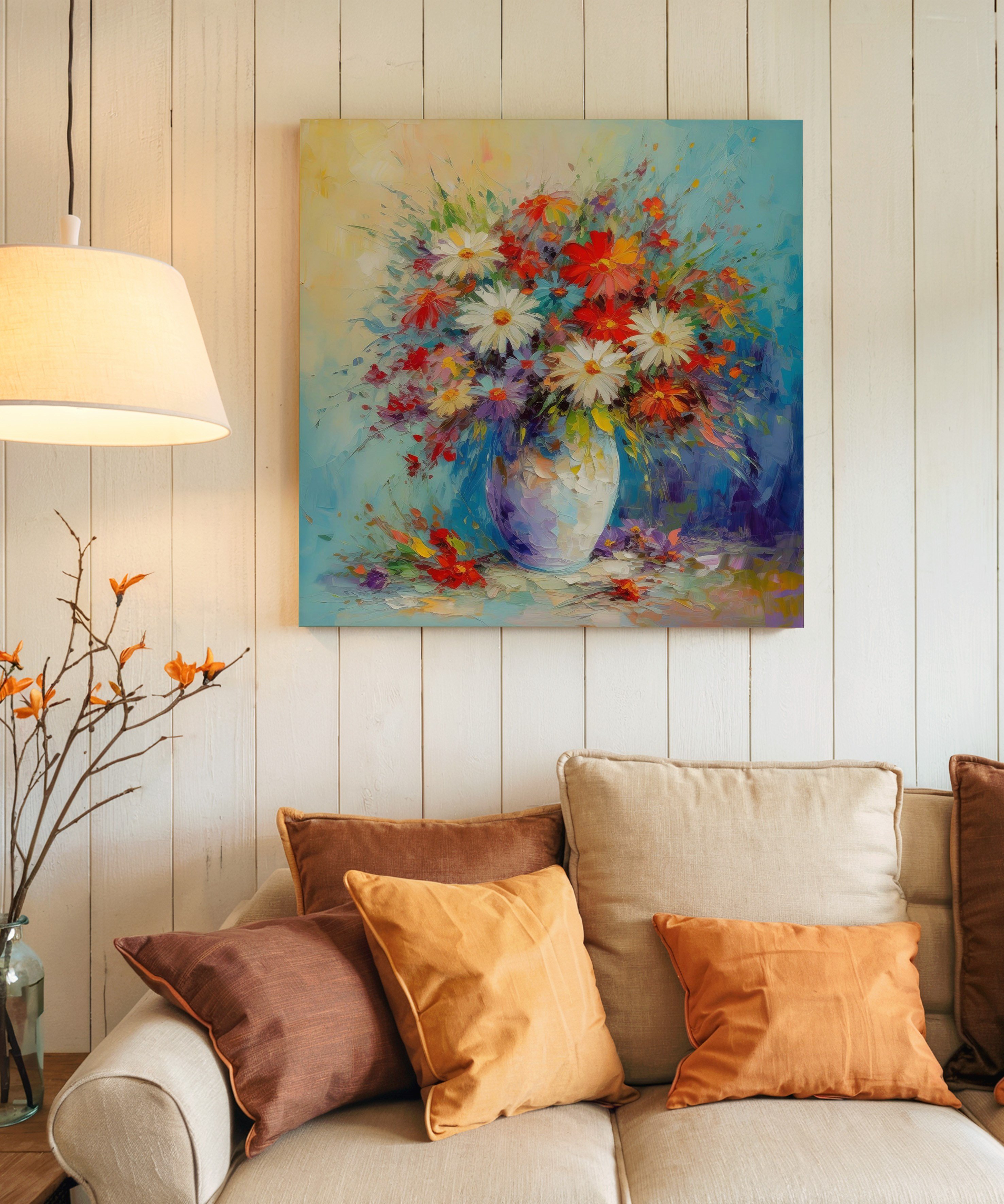 Baharın Armağanı | Yağlı Boya Dokulu Canvas Baskı