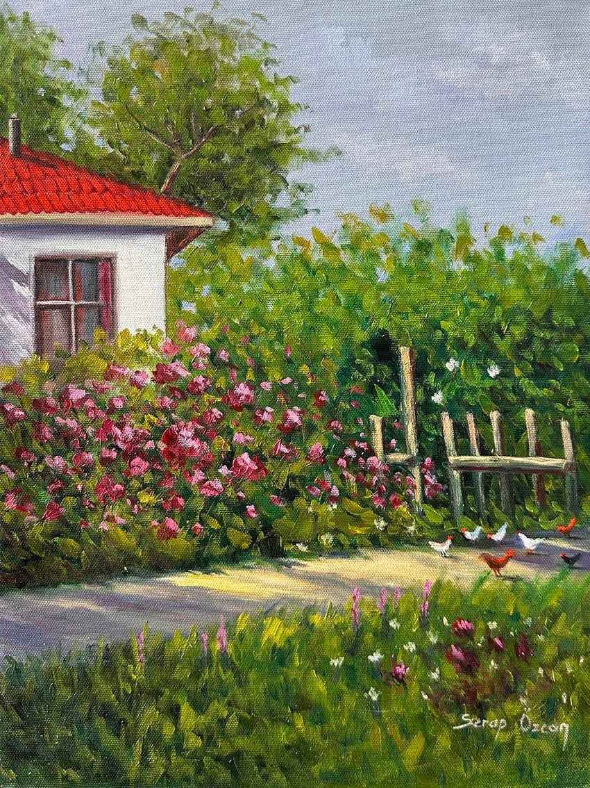 Bahçe Gülleri | Yağlı Boya Tablo